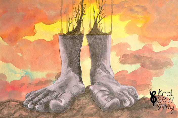 From the Ground Up. 24x18"