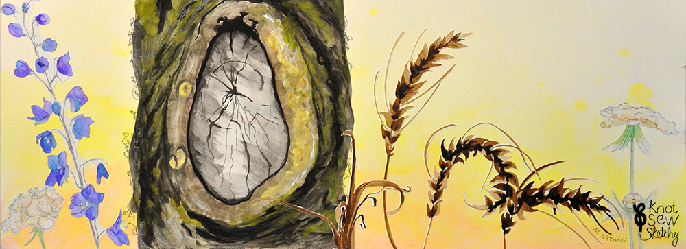 The Light Comes In Through the Wound. 28x12"