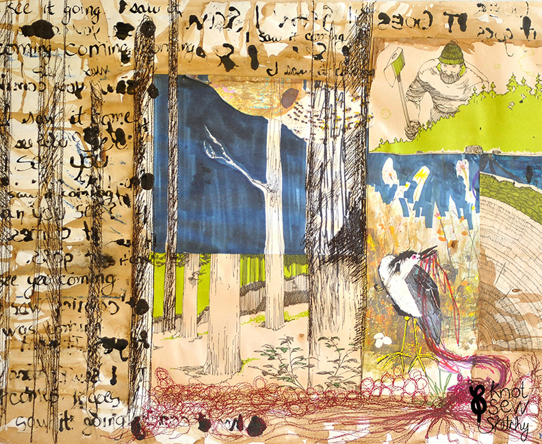 I Saw It Coming. 24x18"