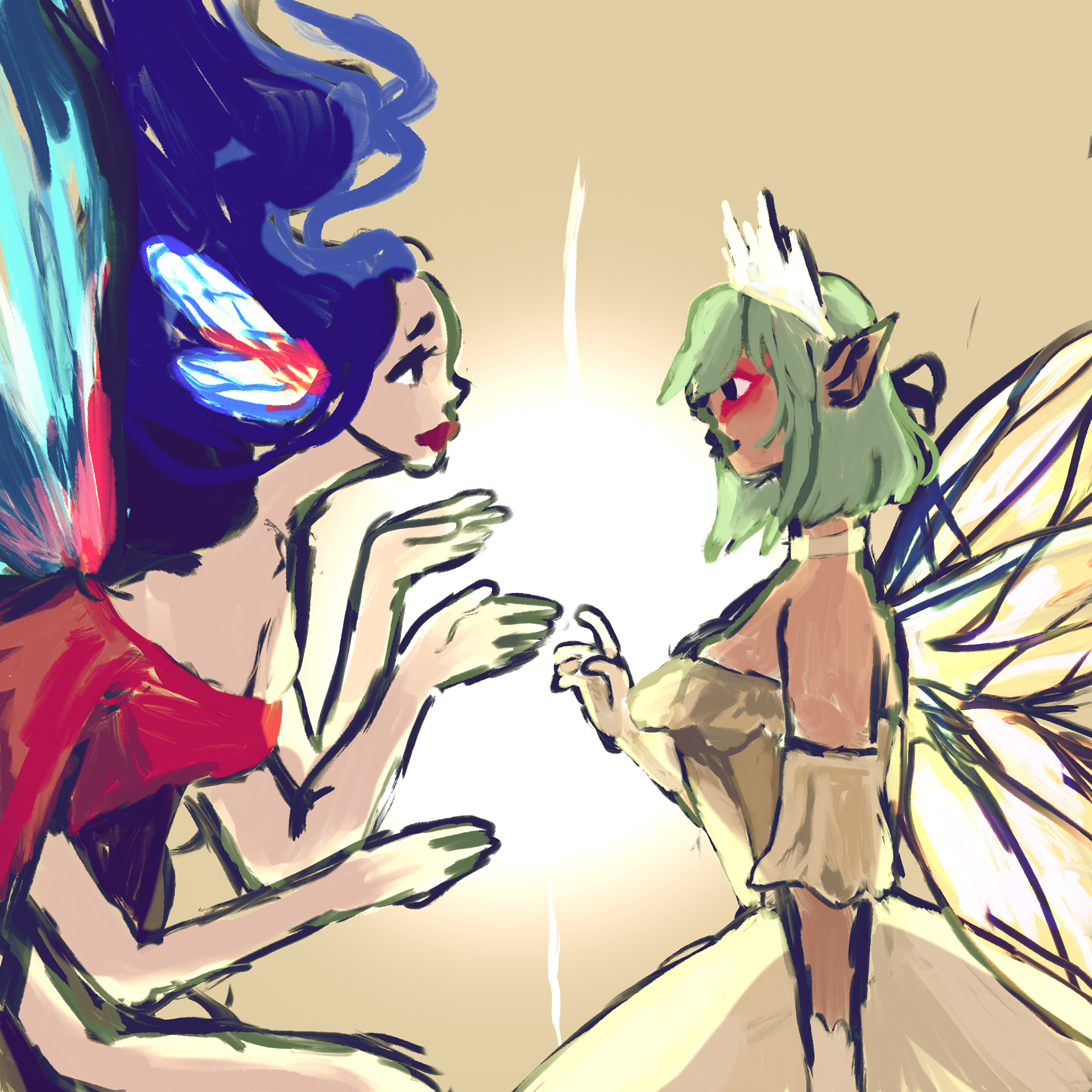 Concept Art for Fairy Princess Making a Deal with the Witch, 2023