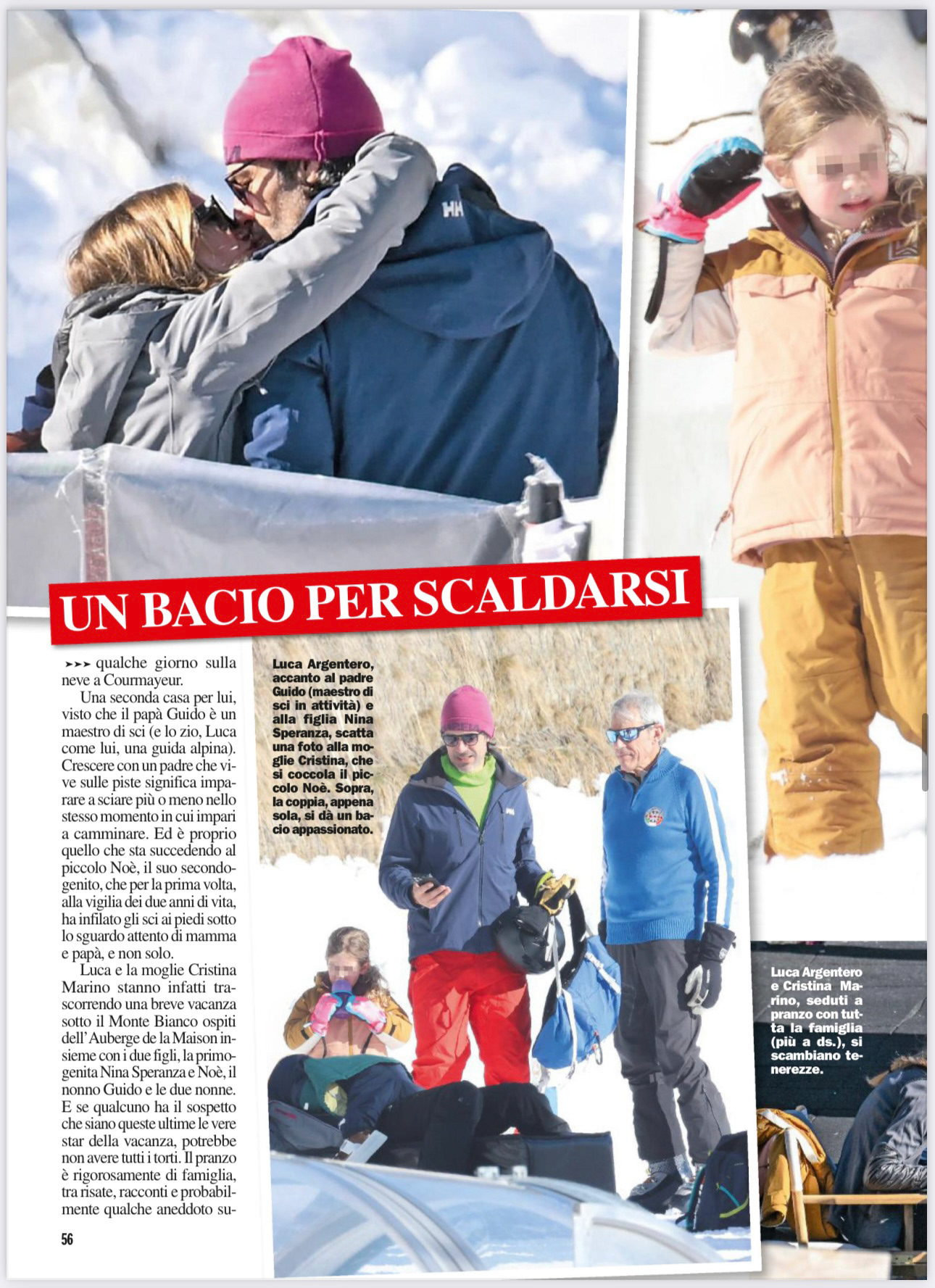 Luca Settimanale CHI - Luca Argentero e Cristina Marino - Febbraio 2025Argentero e Cristina Marino - Febbraio 2025