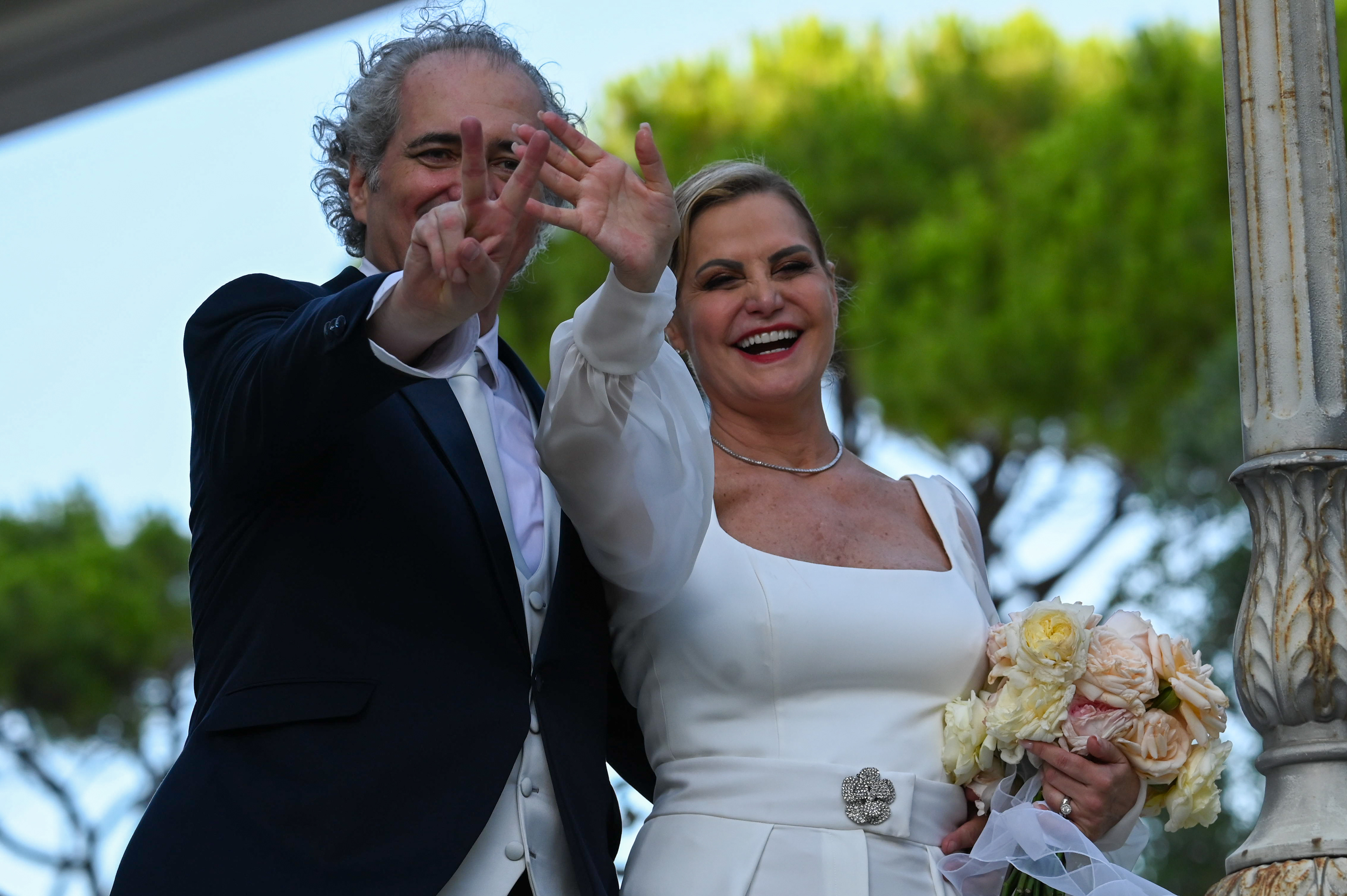 Simona Ventura e Giovanni Terzi