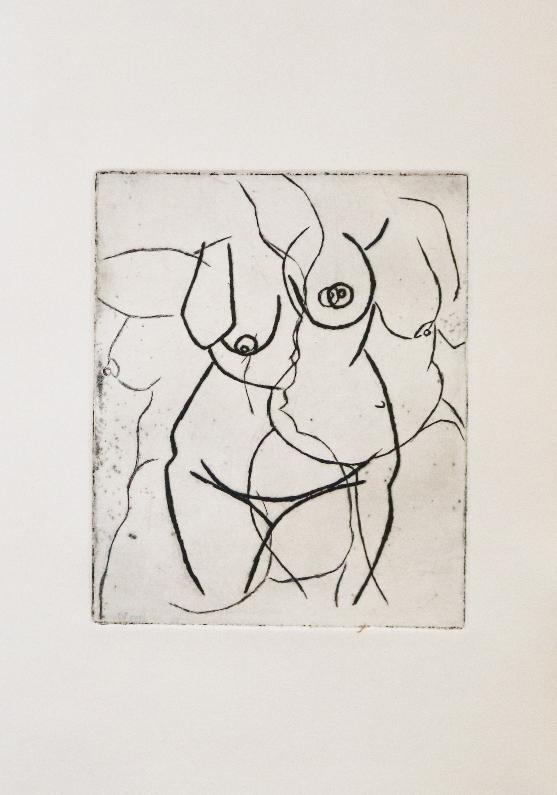 "Body Positivity" Copper Plate Print. 2018.