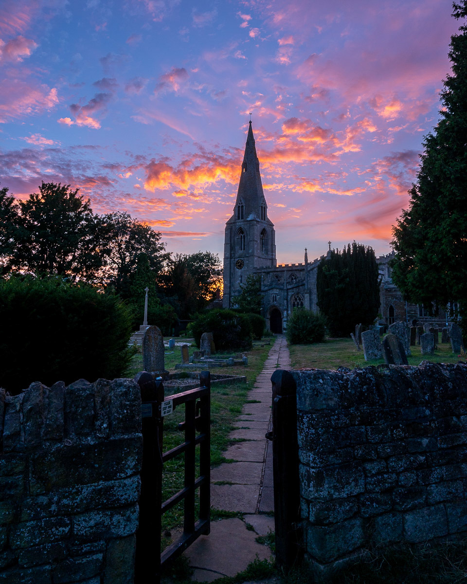 Langham Church at Sunset August 2022