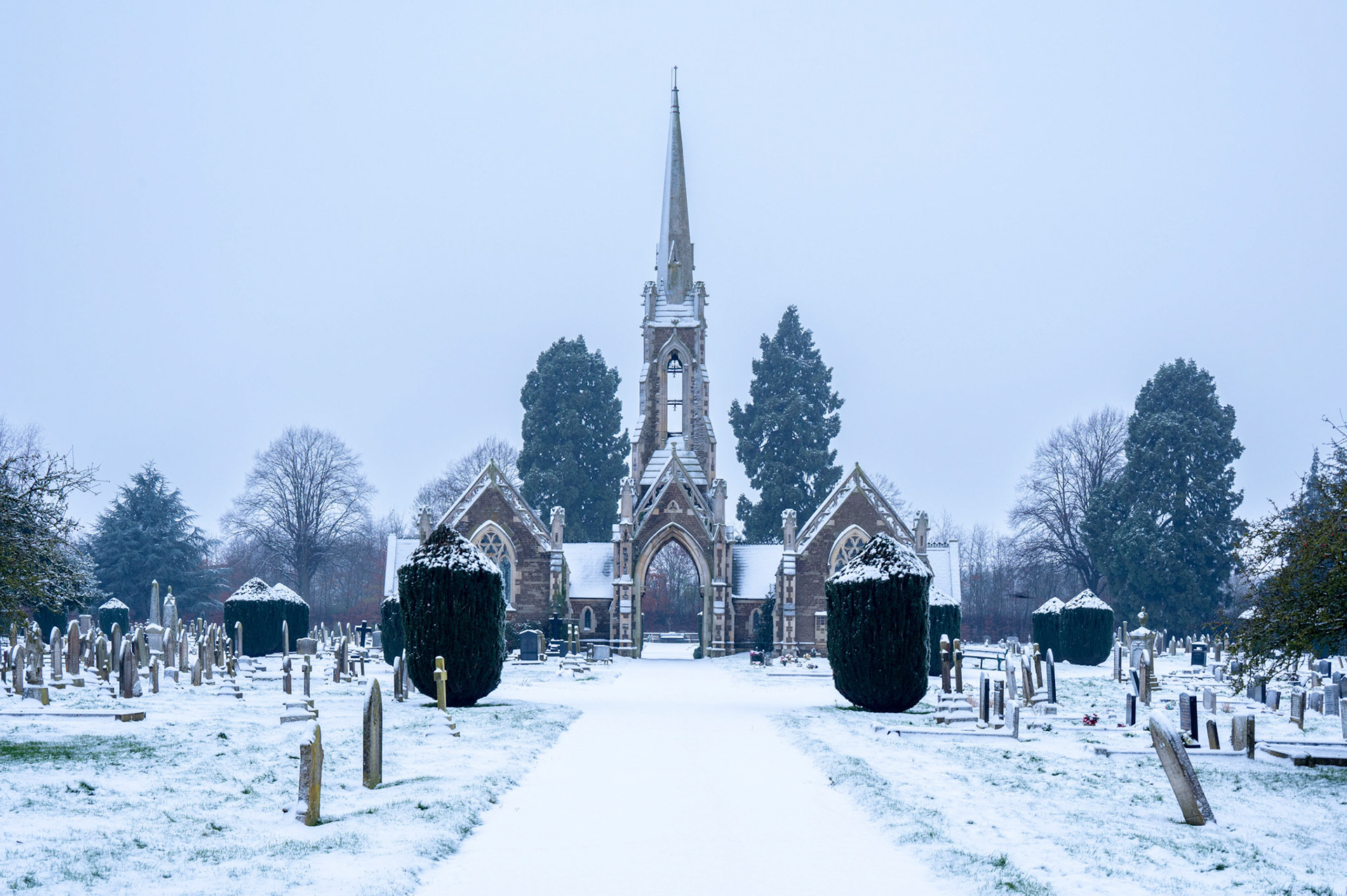 Snow in Oakhma Cemetary