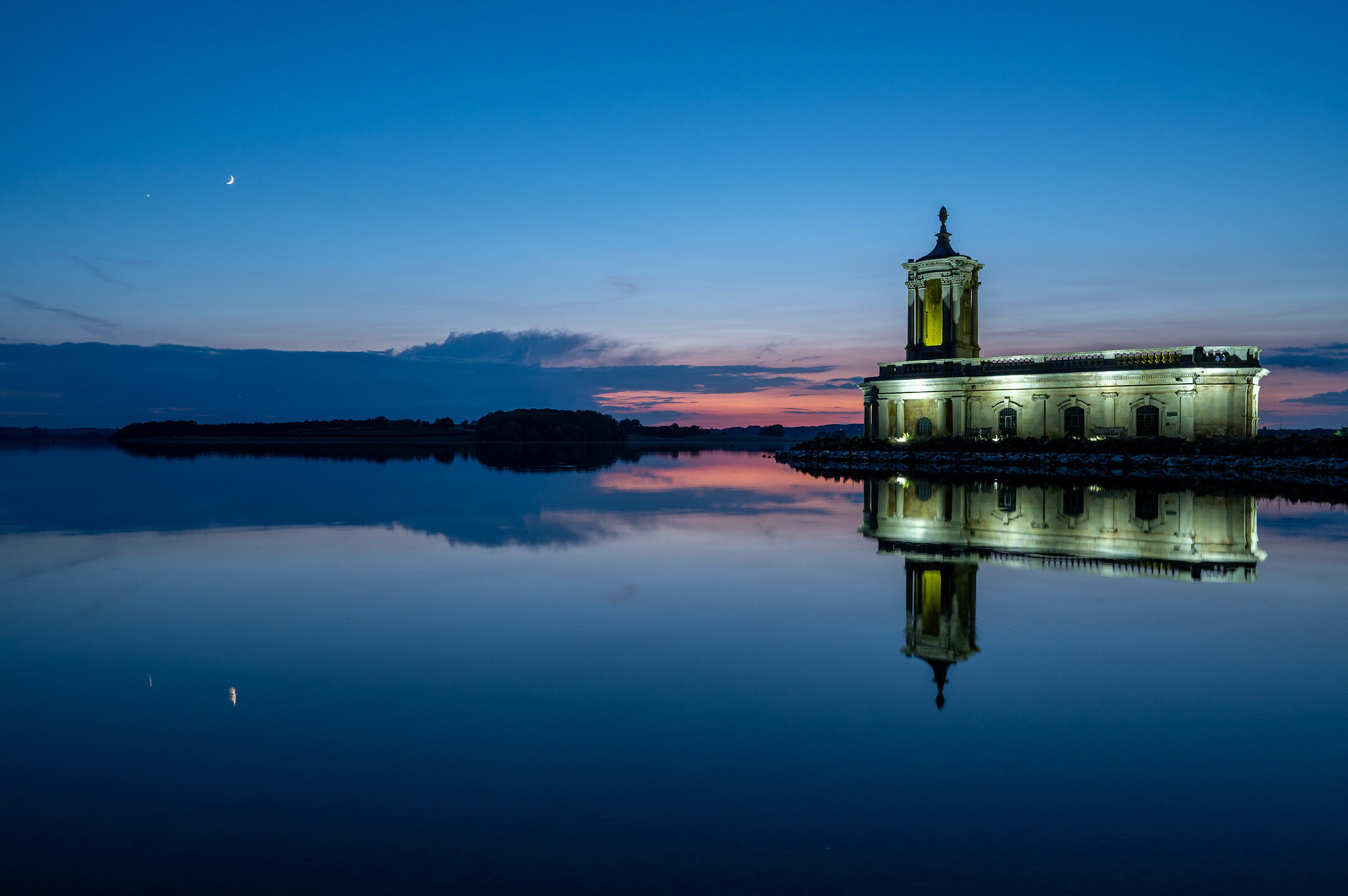 Normanton Church Floodlit