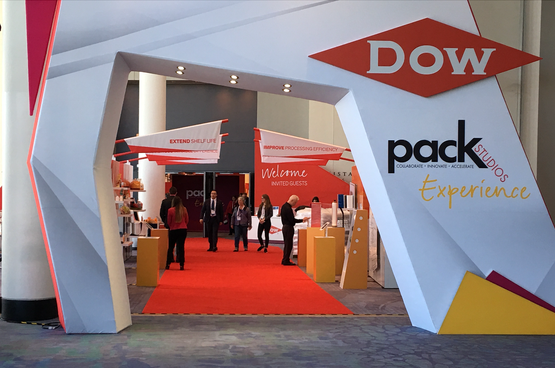 Grand entrance to a gallery of innovations