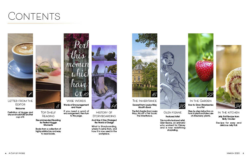 Magazine Page of Contents