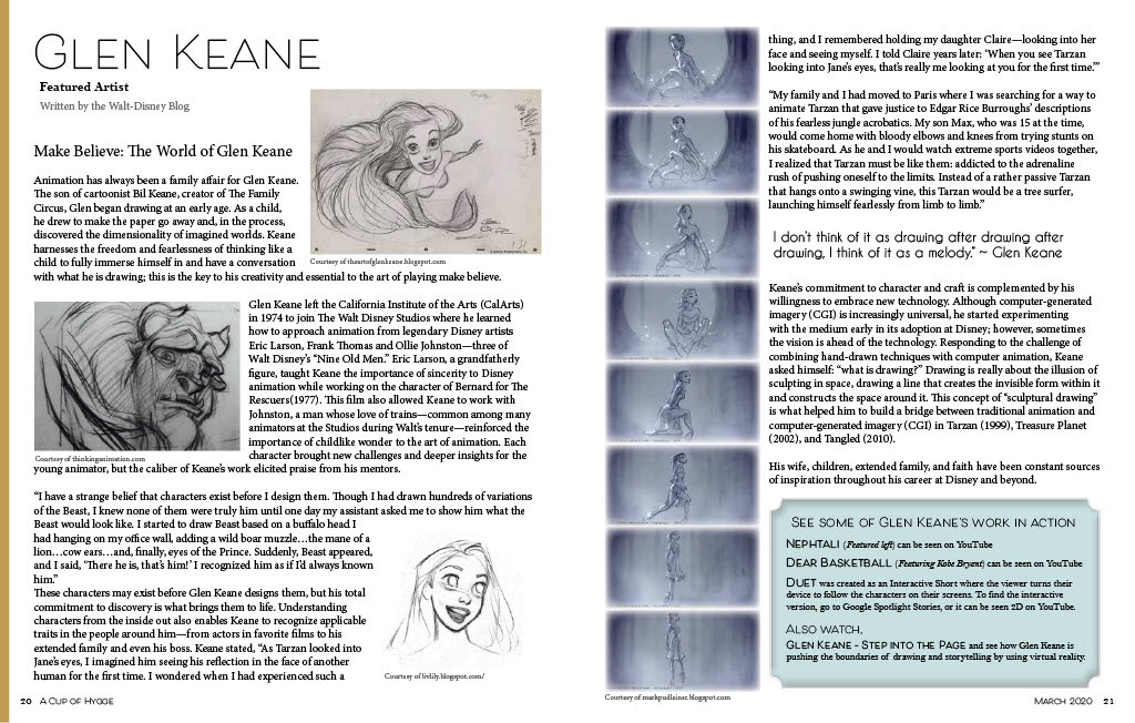 Magazine Featured Artist Glen Keane