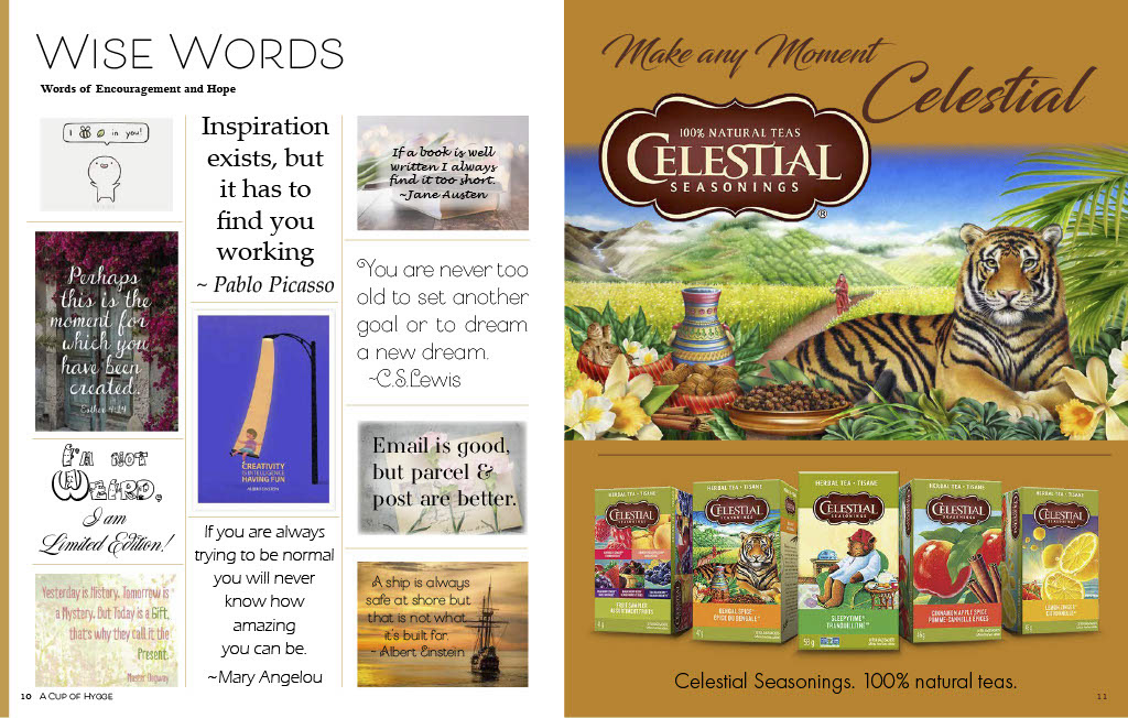 Magazine Wise Words and Advertisement