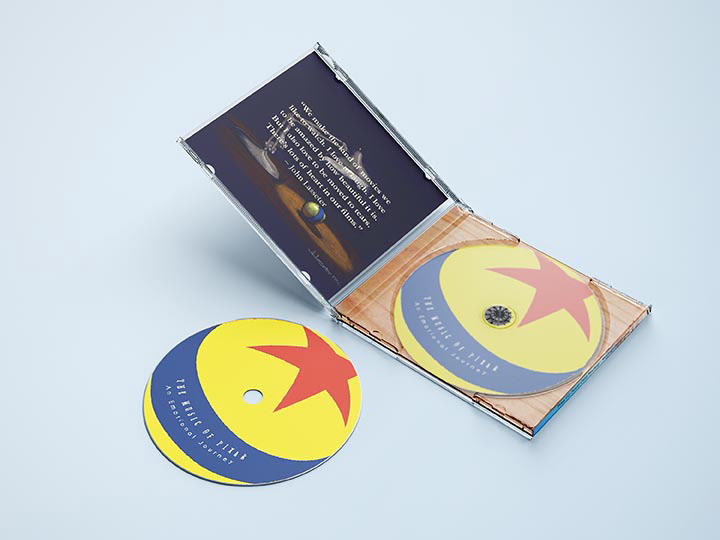 Pixar Music CD Jewel Case Inside