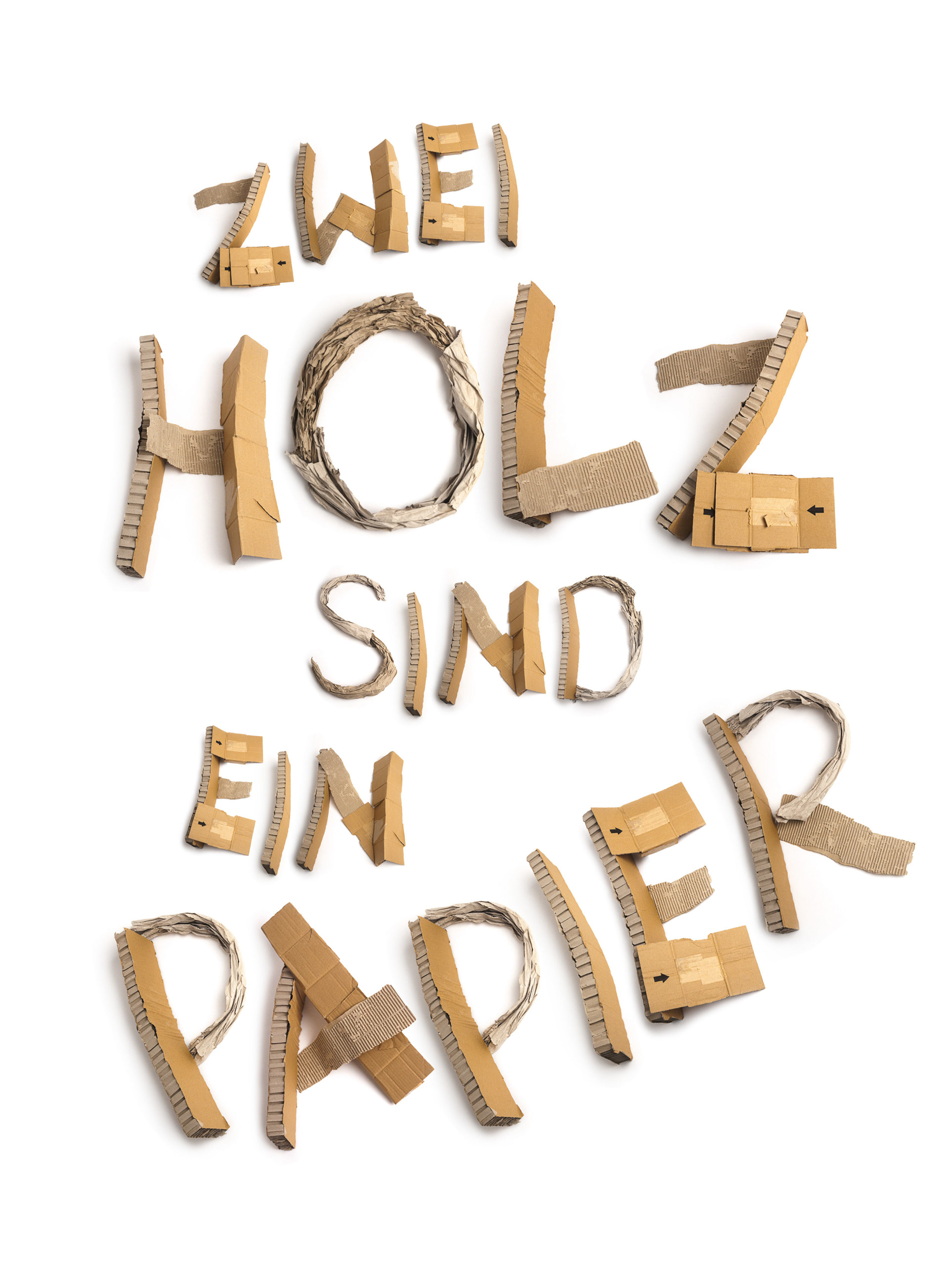 Max Glimm – Waste-Paper-Font – Posterdesign