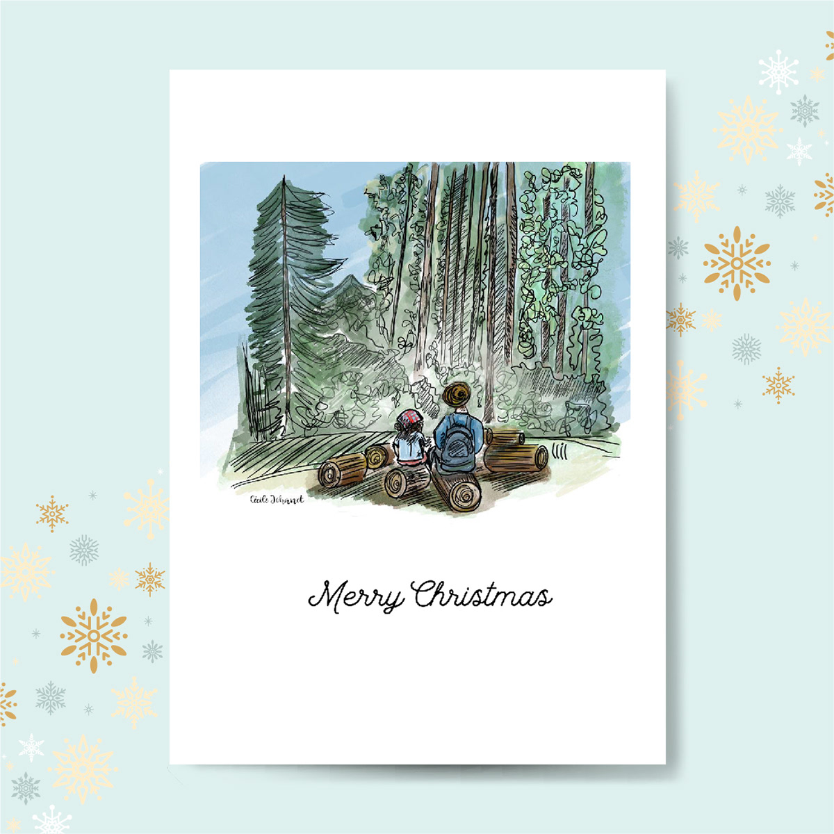 Carte de voeux simple - 10€