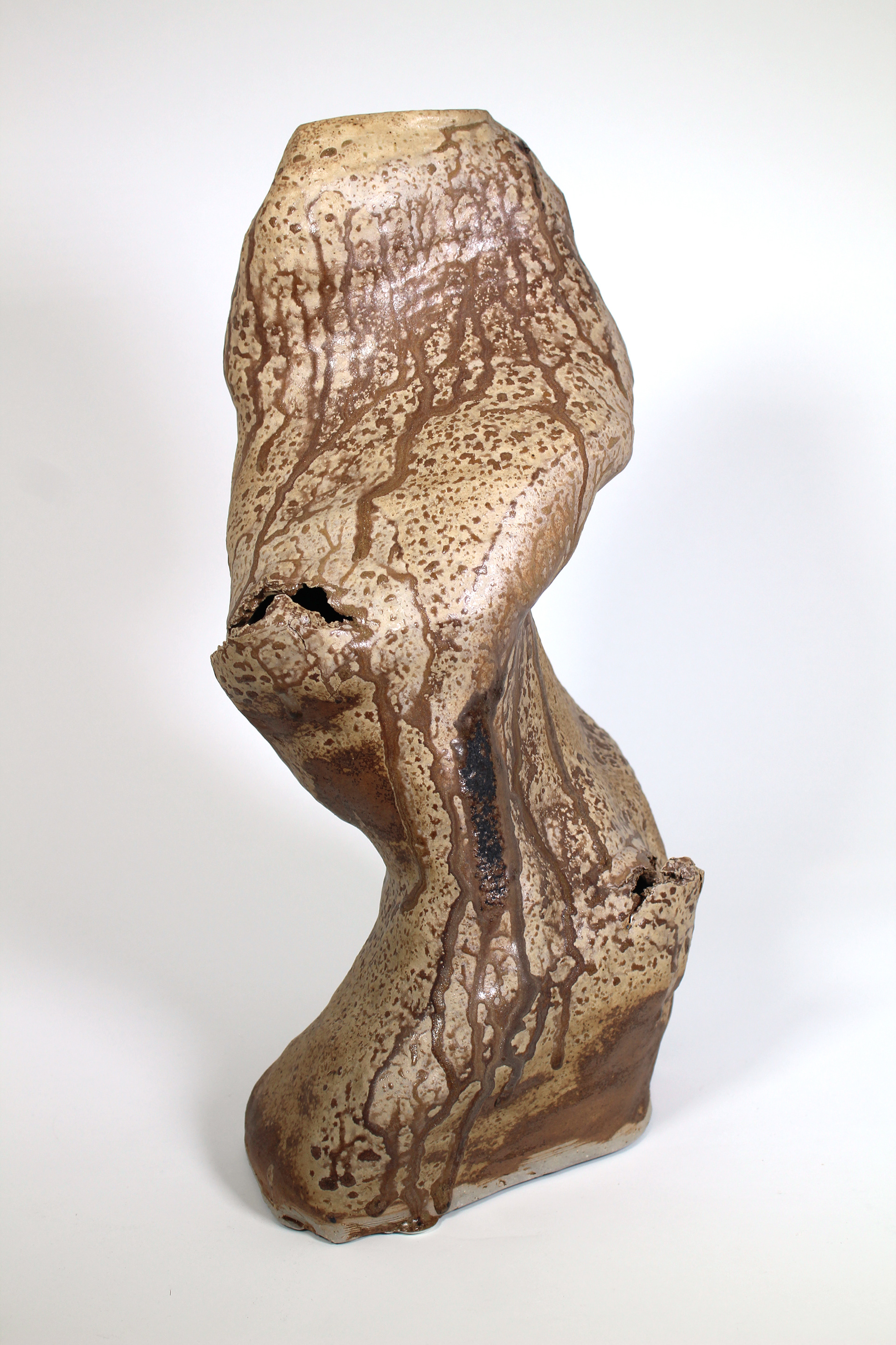 Experimental wood-ash glaze