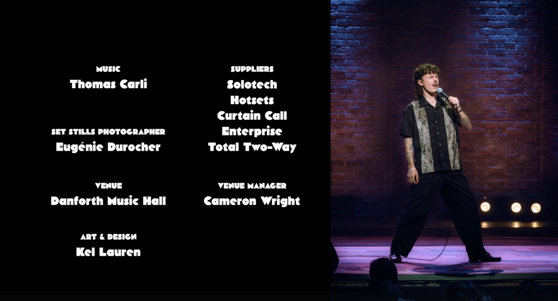 KURTIS CONNER "KEEP BUSY" COMEDY SPECIAL - END CREDITS PHOTOS / SET STILLS