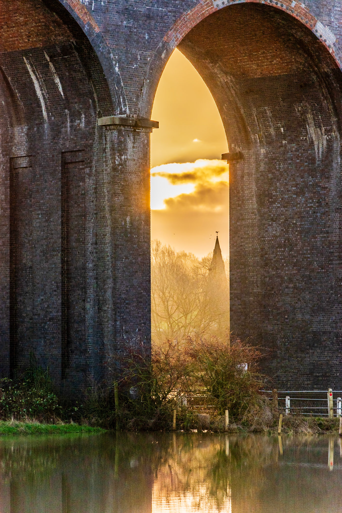 Harringworth Church and Viaduct