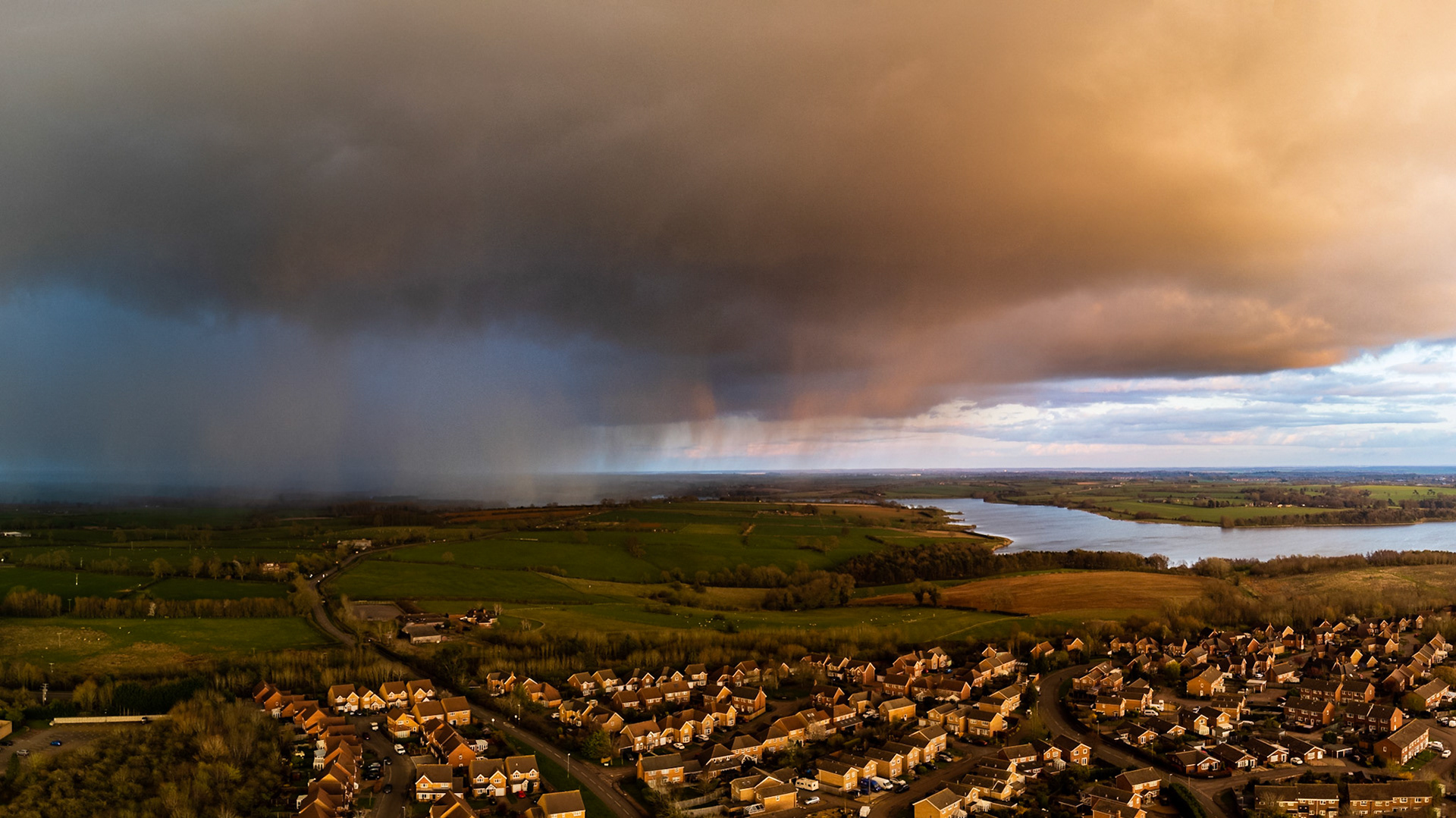 Rain at Sunset