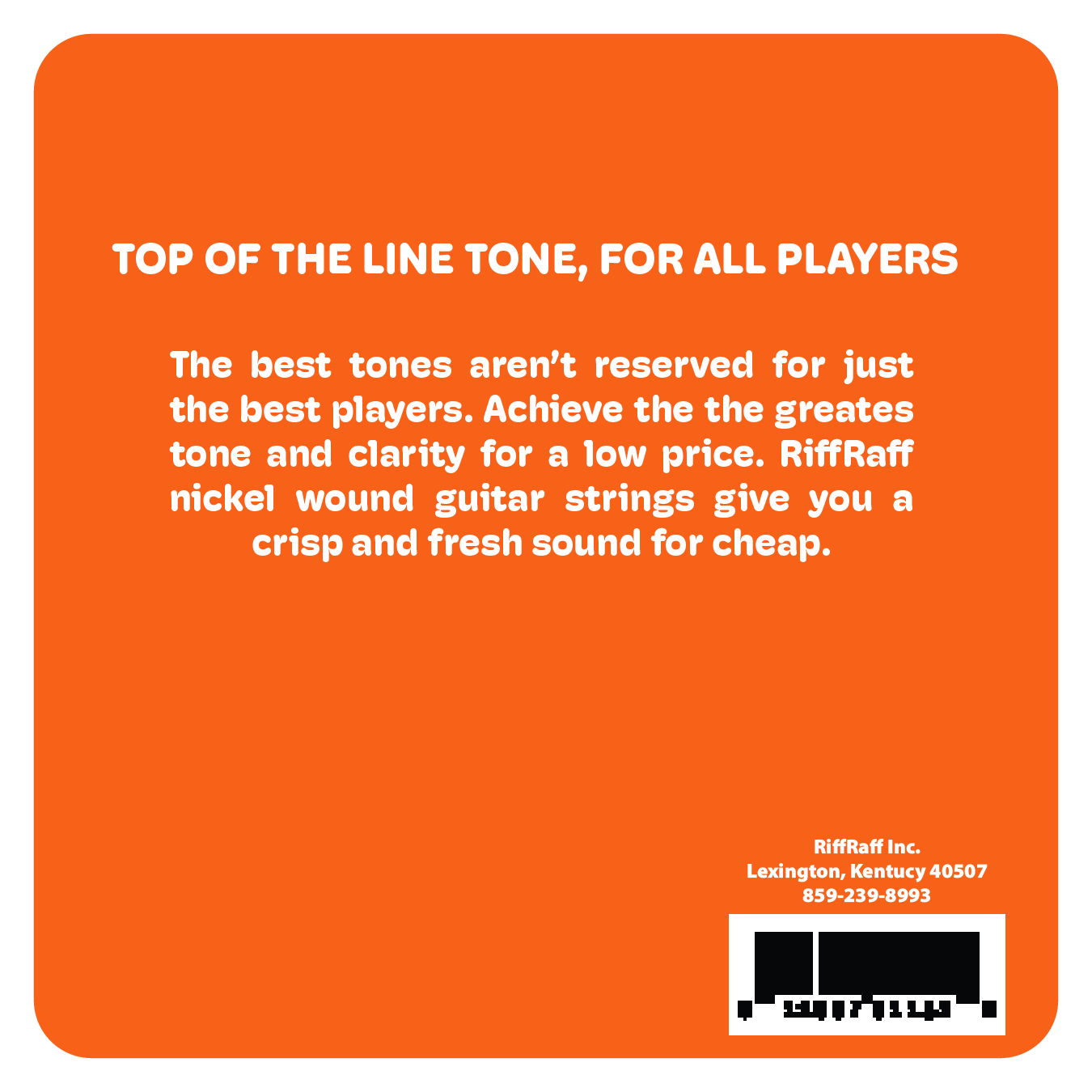Electric Guitar Strings Front