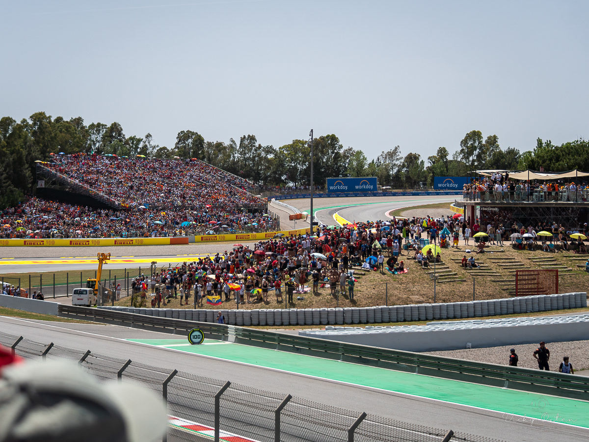 Looking to the left from my seat