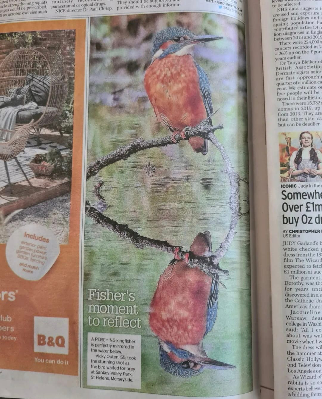 My photograph published in The Daily Mirror