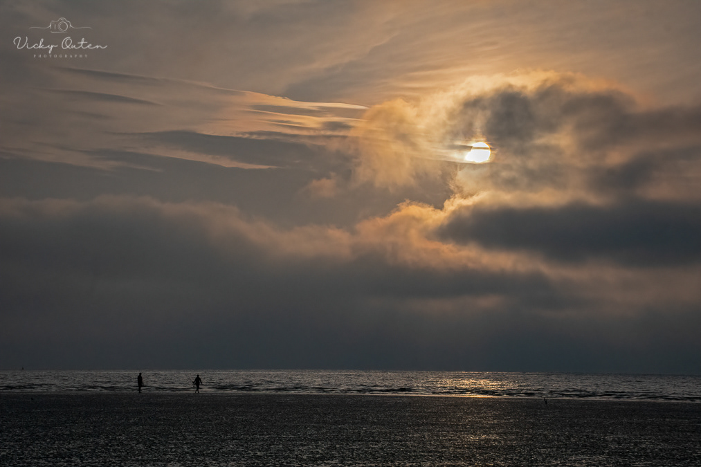 Hoylake shipwreck at sunset
