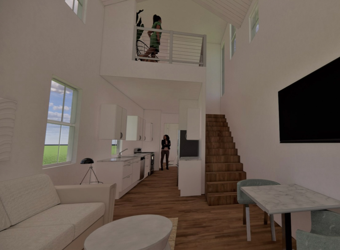 Interior view from front door