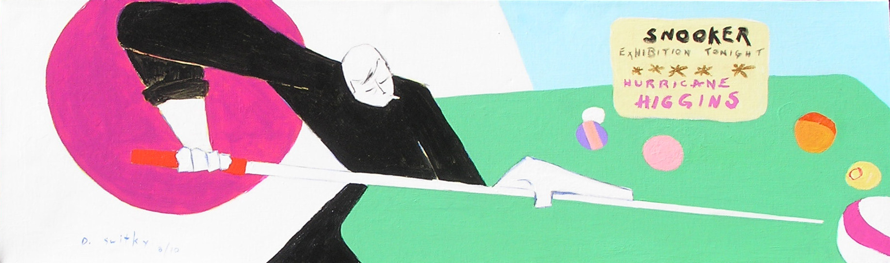 Snooker Player  | Acrylic on canvas | 12x40" | $1250