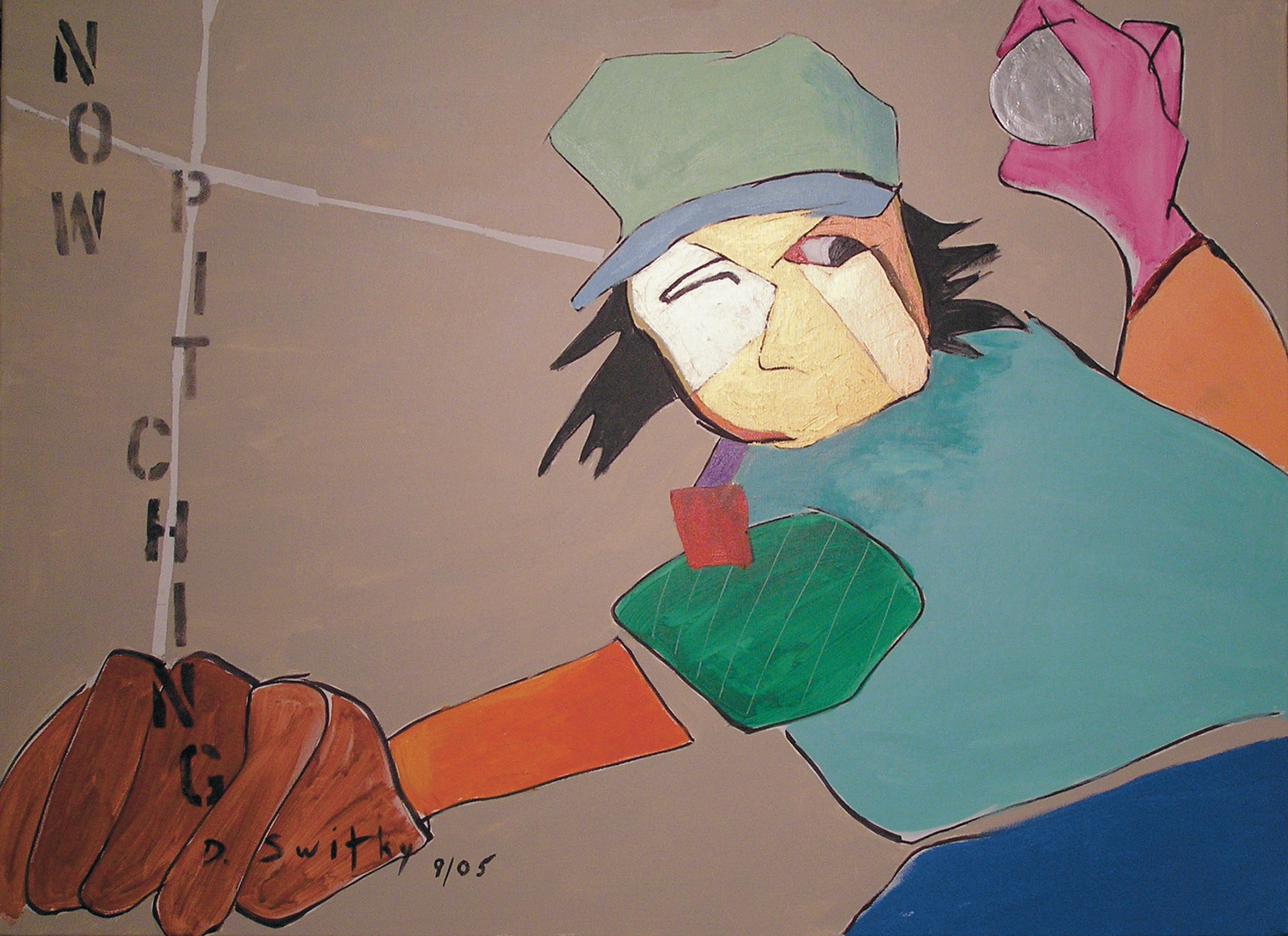 Now Pitching | Acrylic on canvas | 30x40"