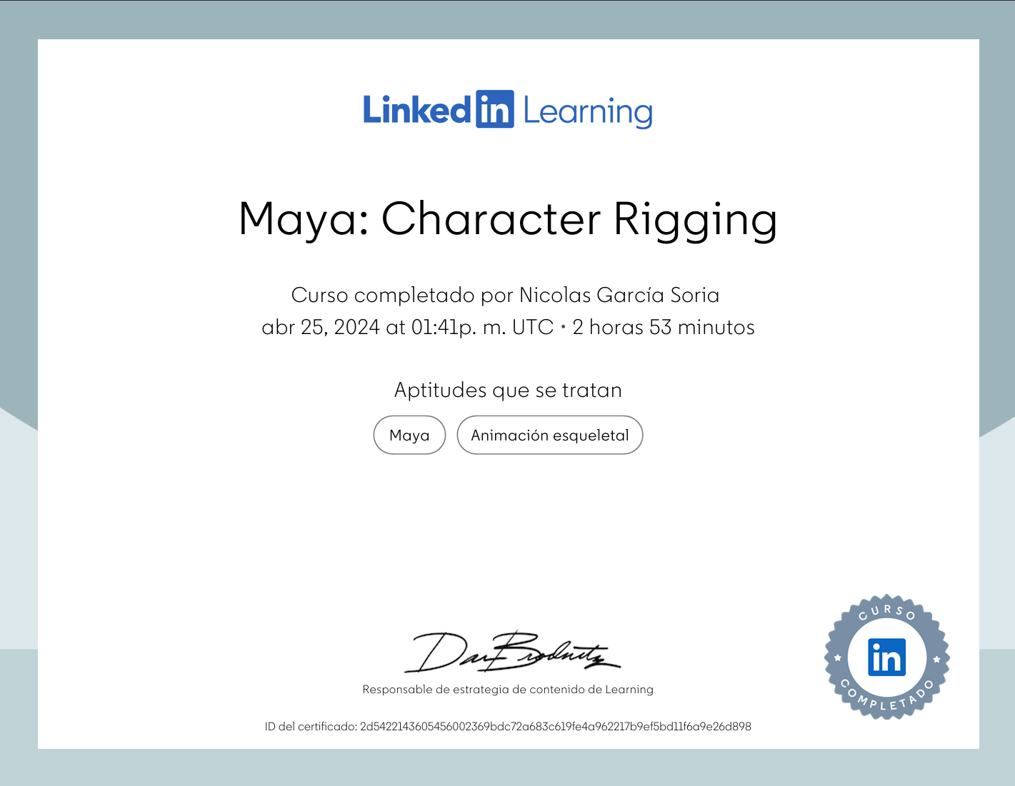 Certificado en Character Rigging