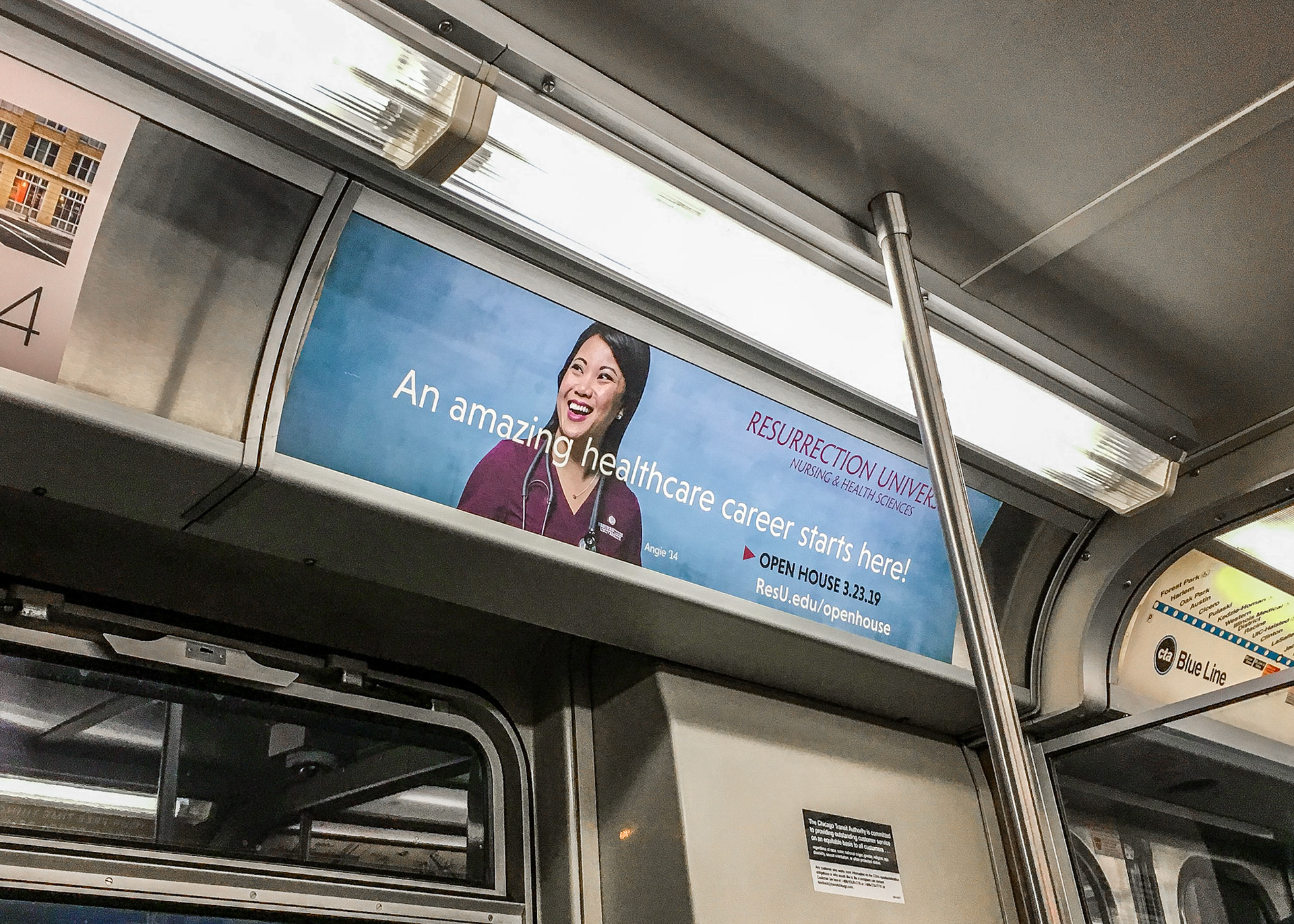 CTA "L" Train Ad