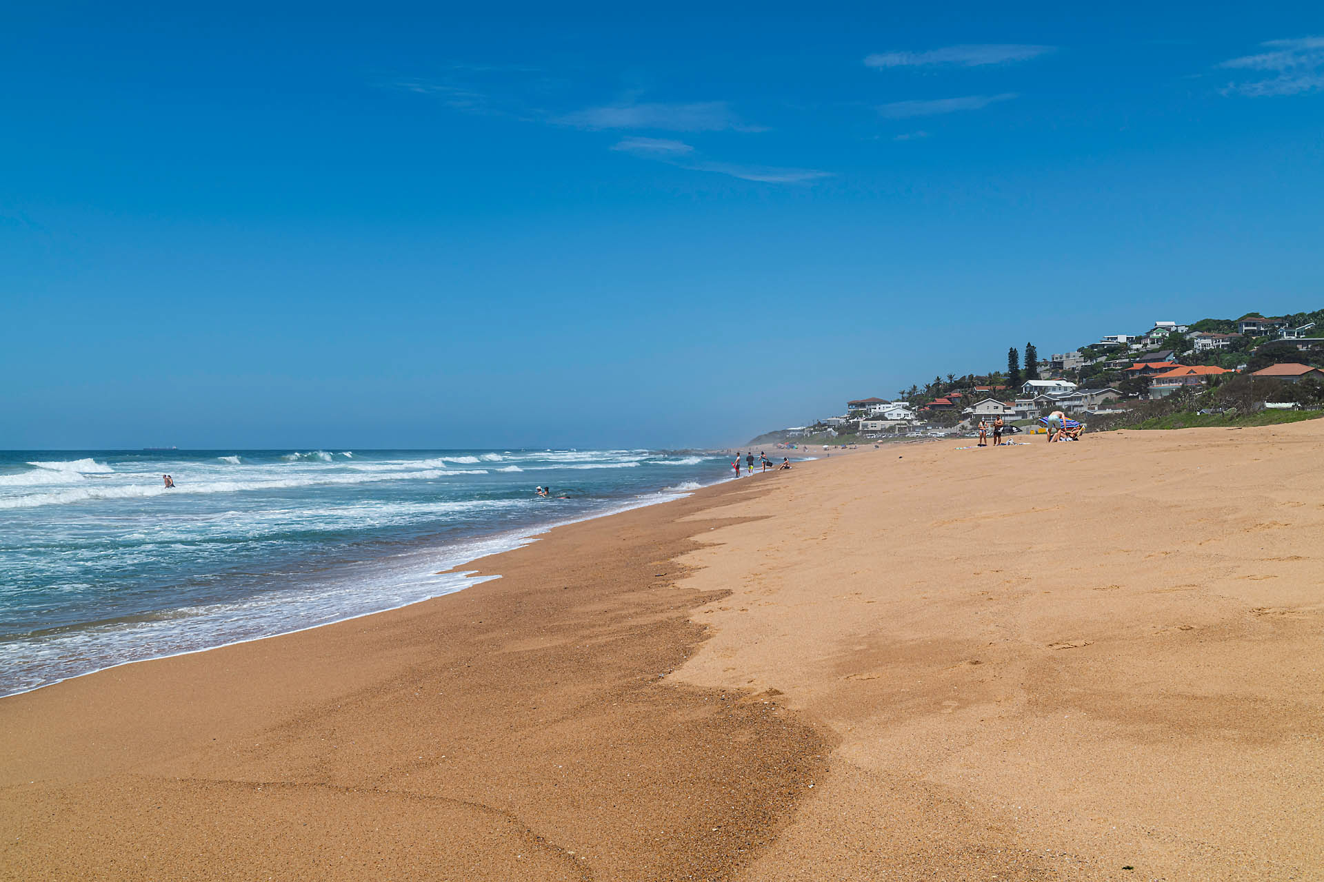 Plage au bord de l'océan Indien entre Durban et Hluhluwe