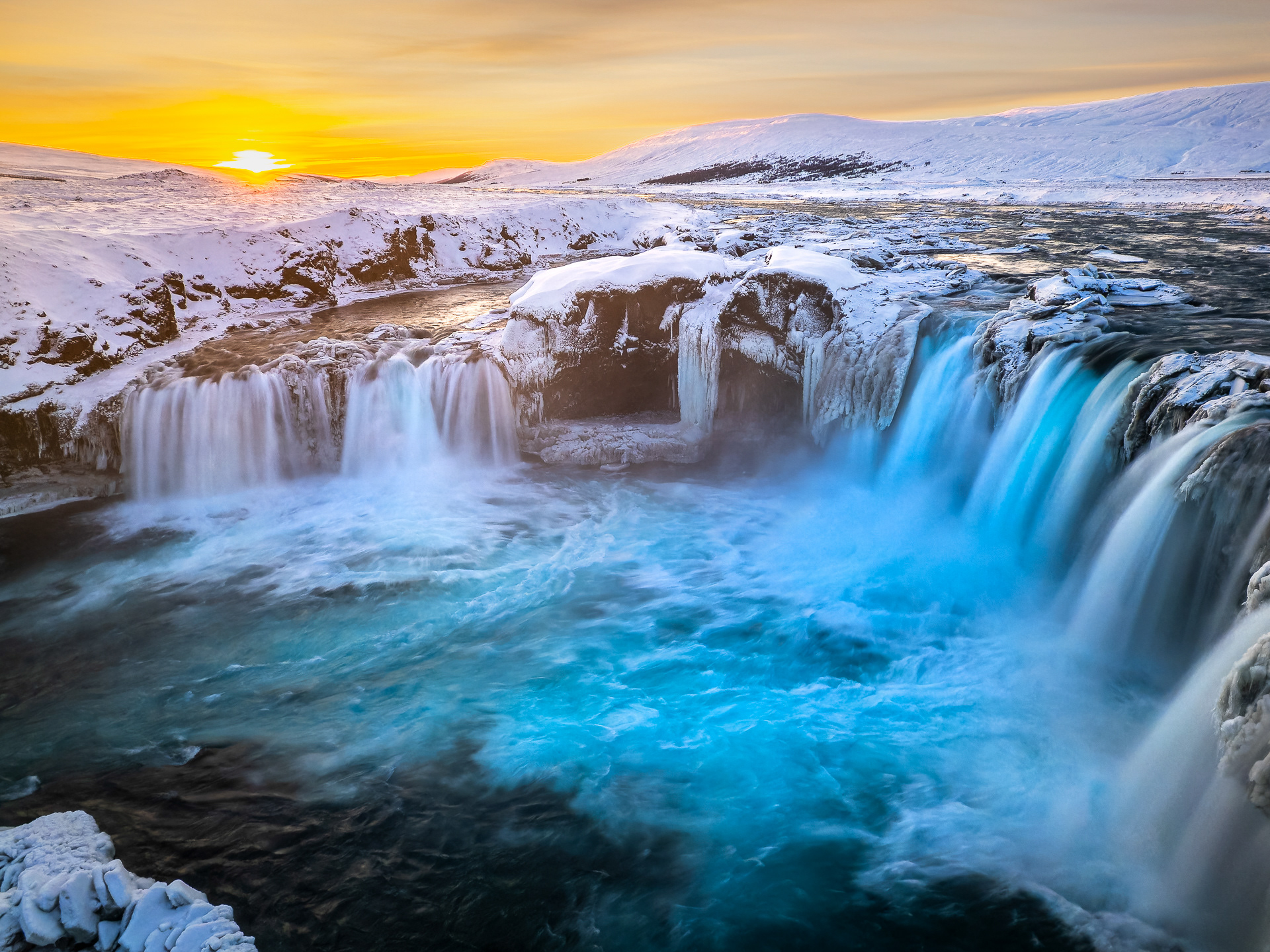 Cascade Goðafoss, région de Mývatn