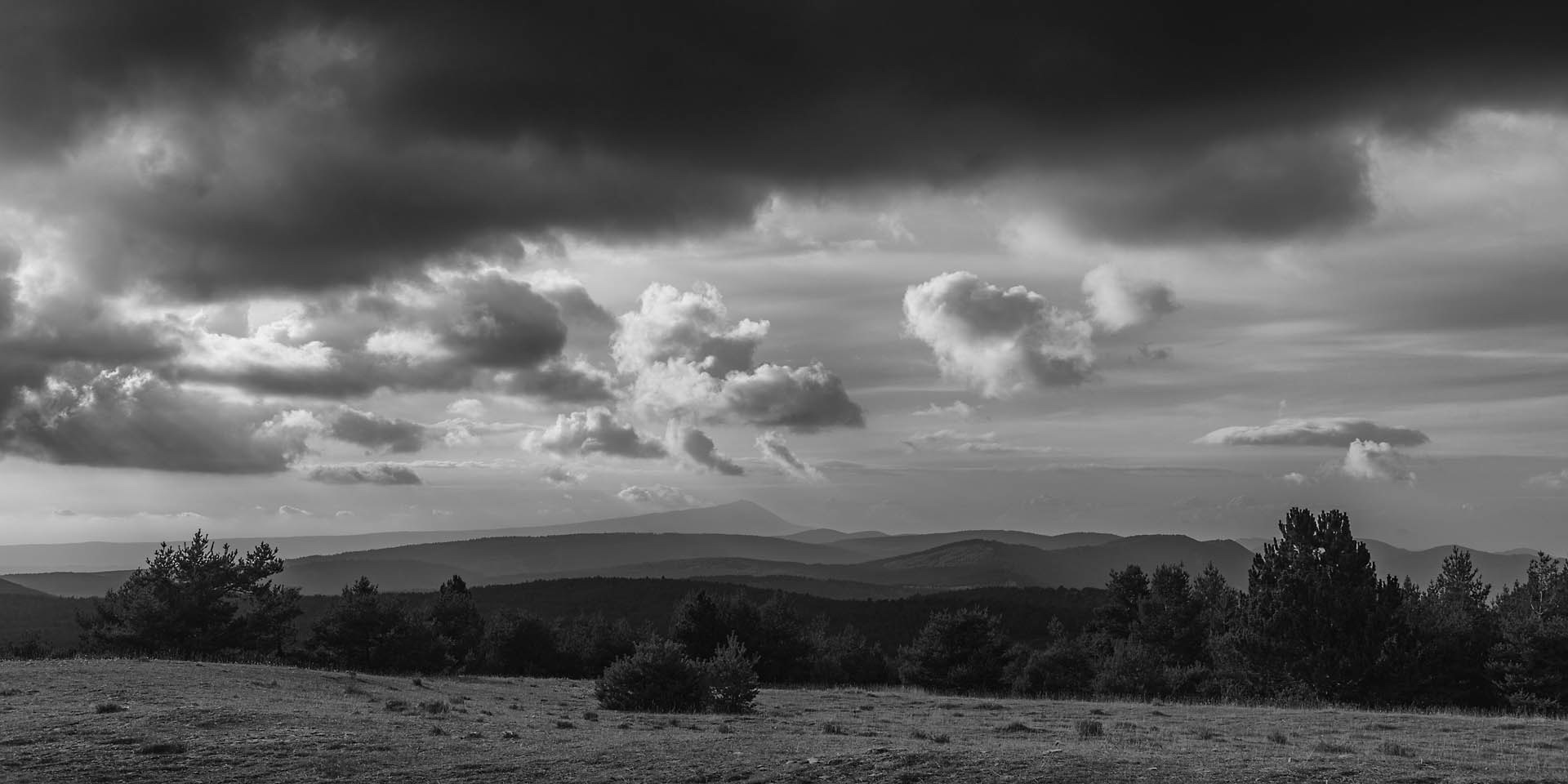 Mont Ventoux à l'horizon