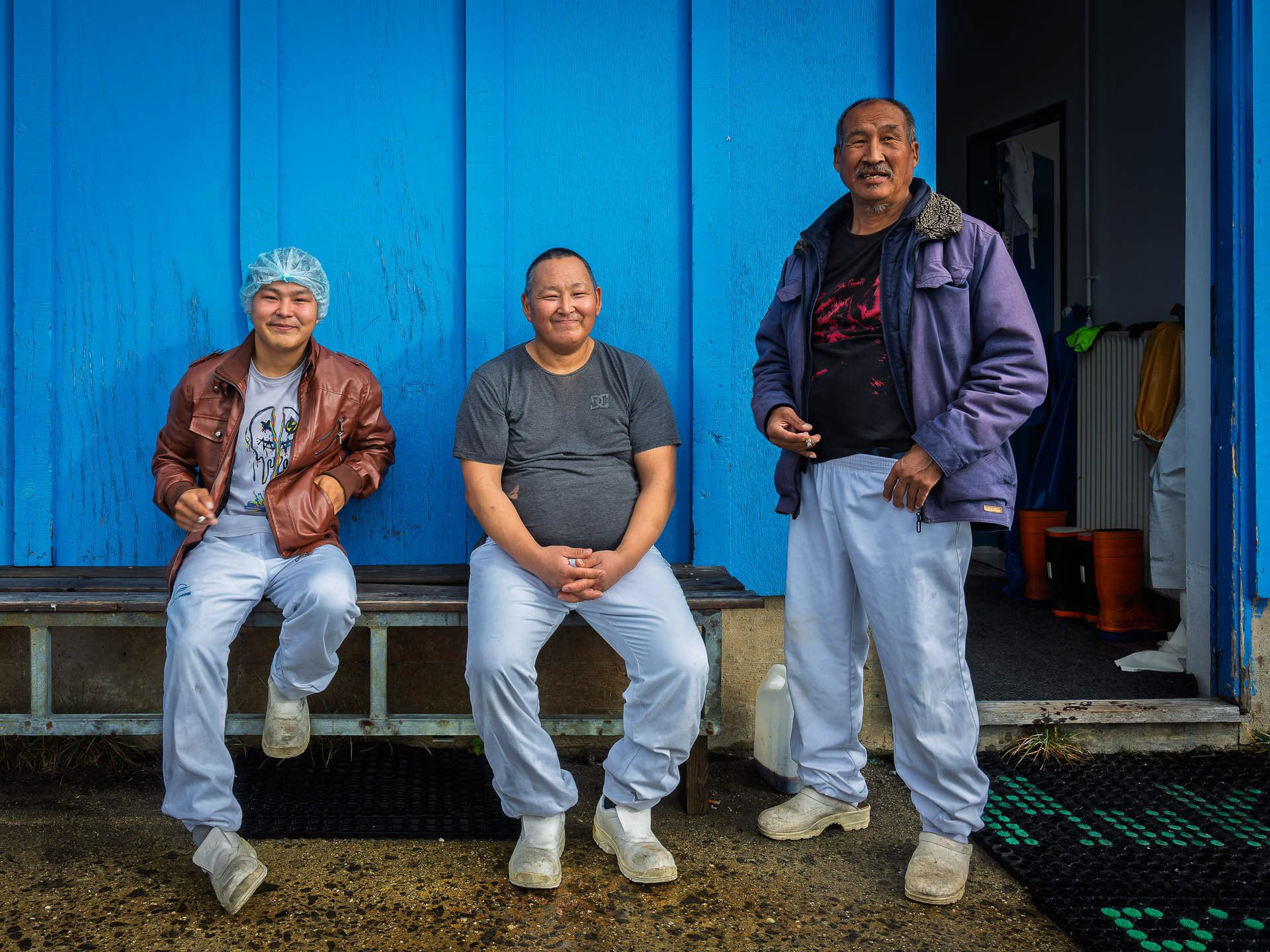 Employés d'une pêcherie