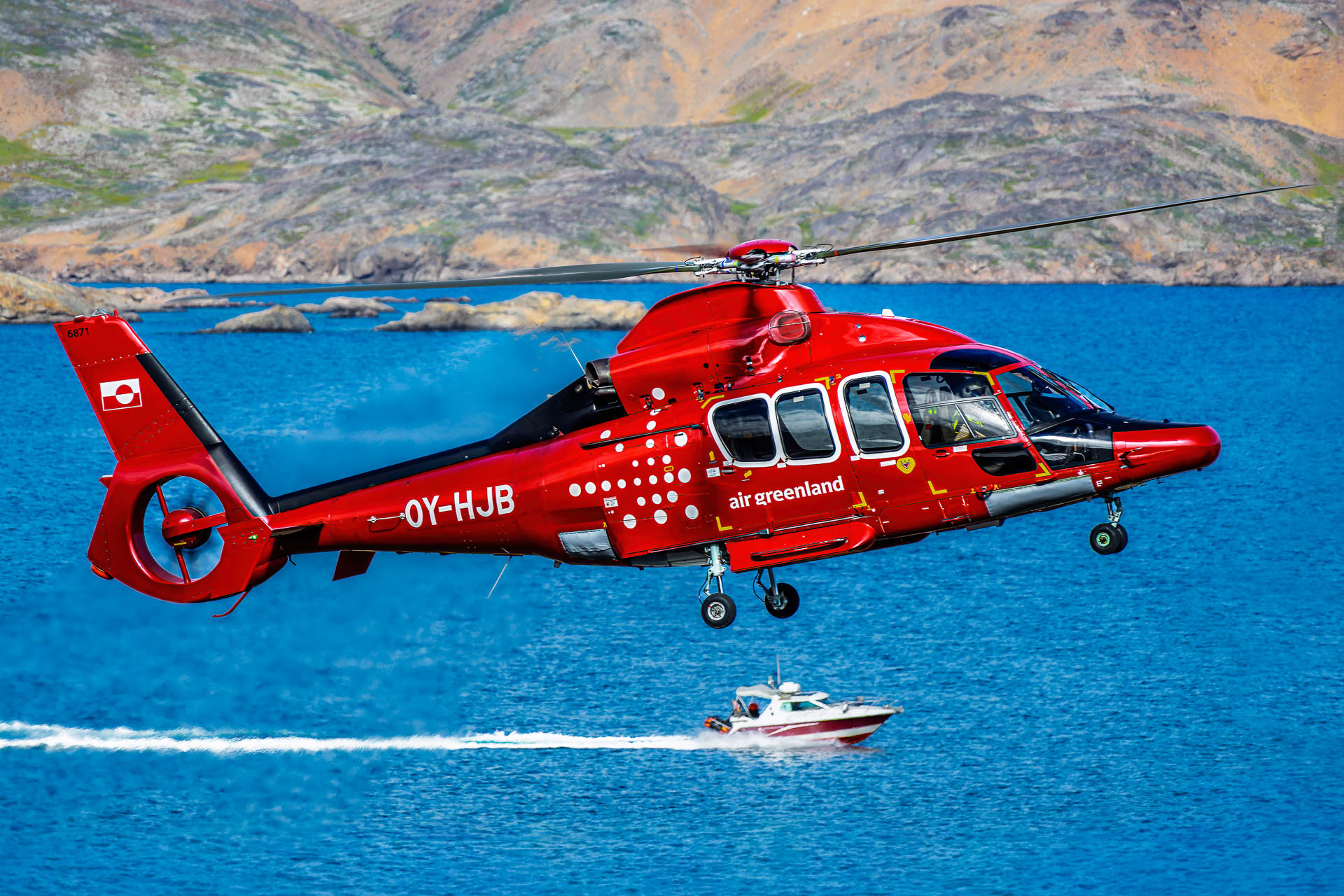 Eurocopter EC-155B1 Dauphin d'Air Greenland basé à Tasiilaq