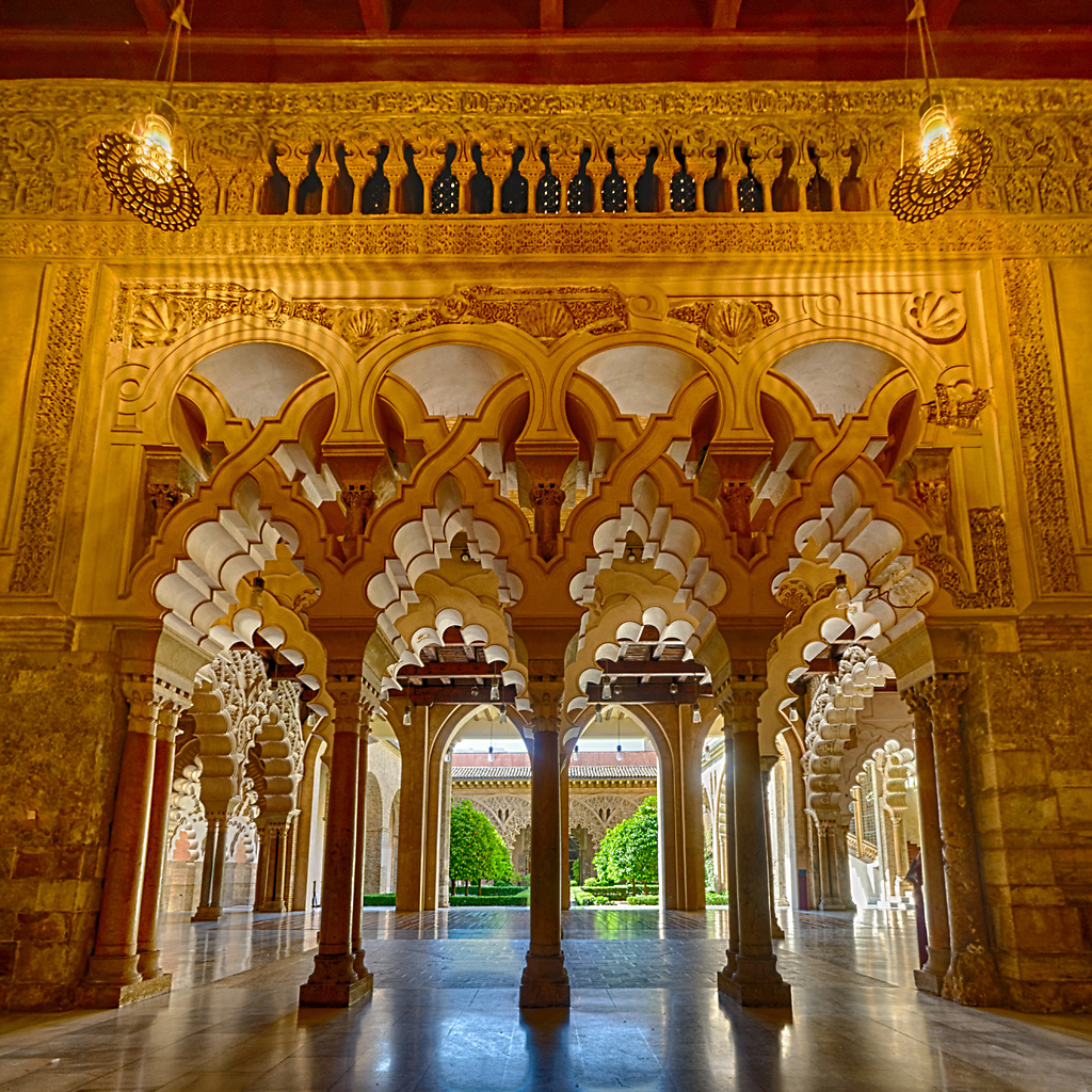 Palais Aljaferia, 11ème siècle, Zaragoza (Espagne)