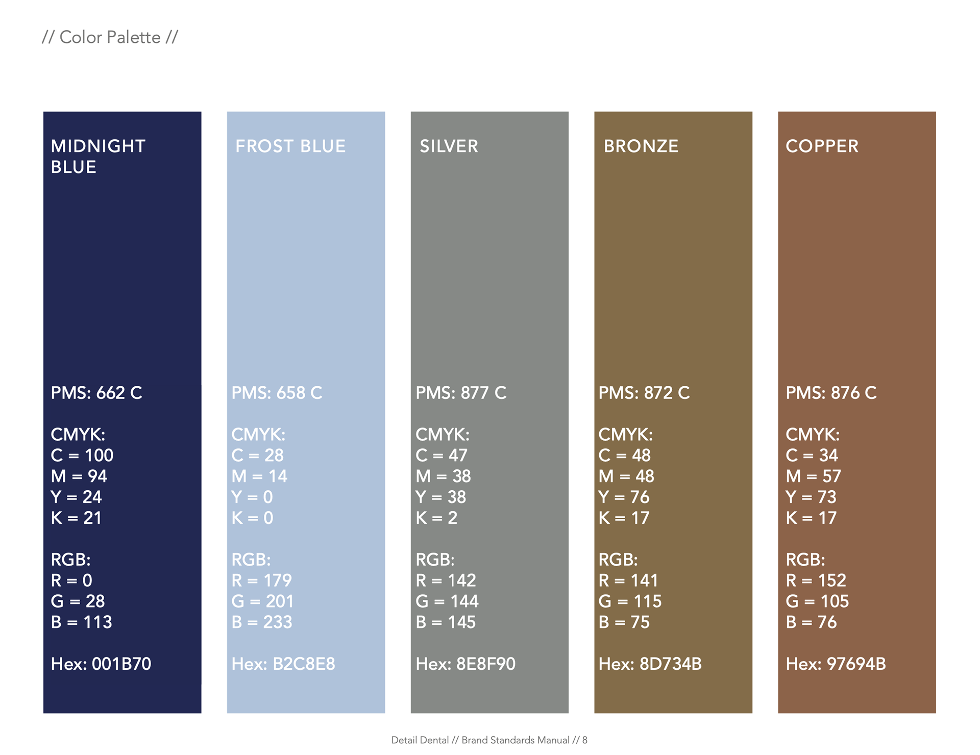 Final brand colors from the style guide
