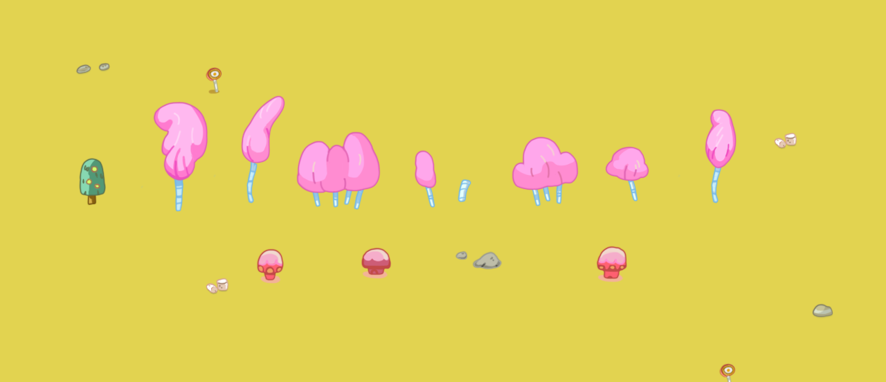 Candy Kingdom | Flora Exploration and Mockups