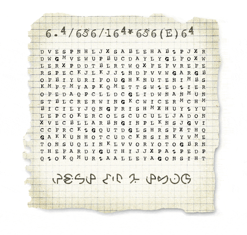 The "red herring" word search players find if incorrectly deciphering the leading clue.