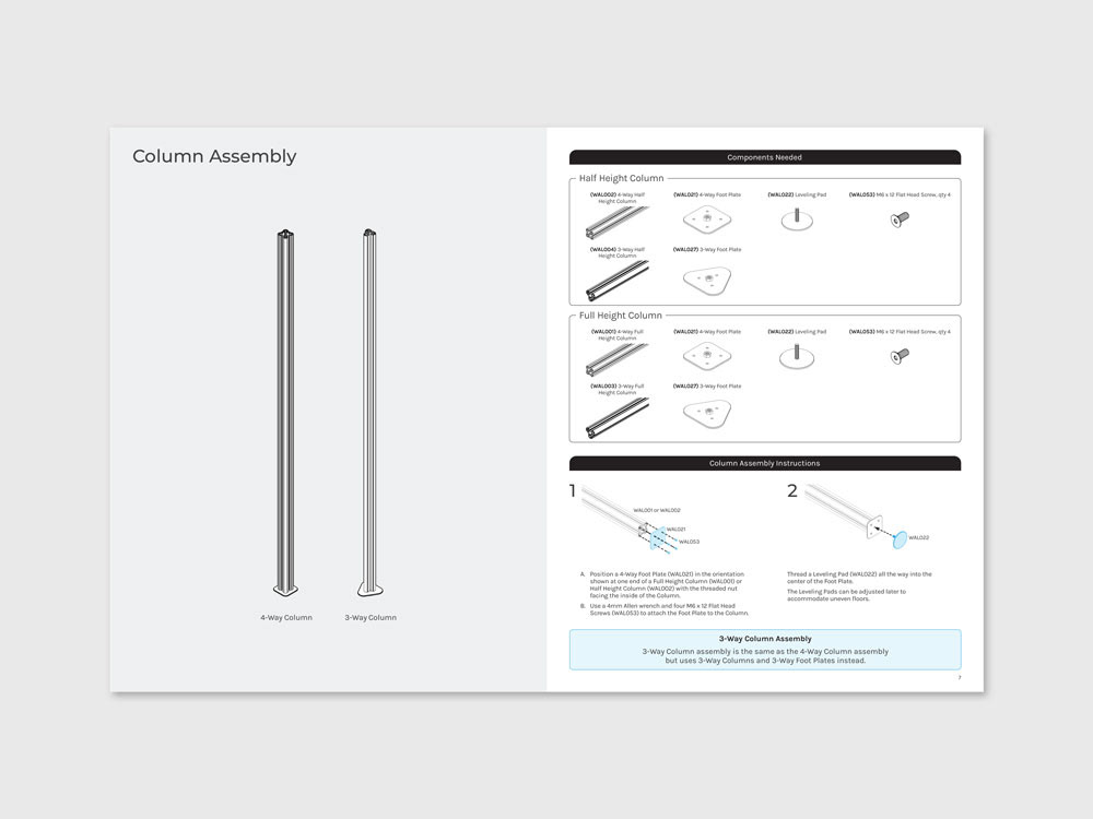 Column Assembly page