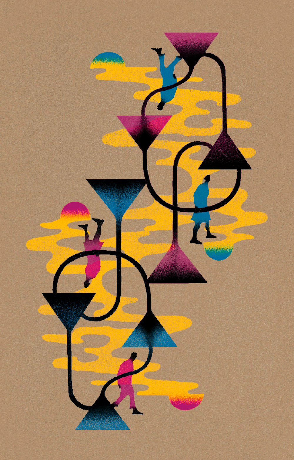 llustration series on reflective topics: Sense of Time