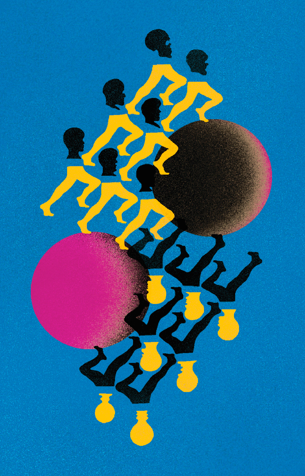 llustration series on reflective topics: Humanity and Intelligence