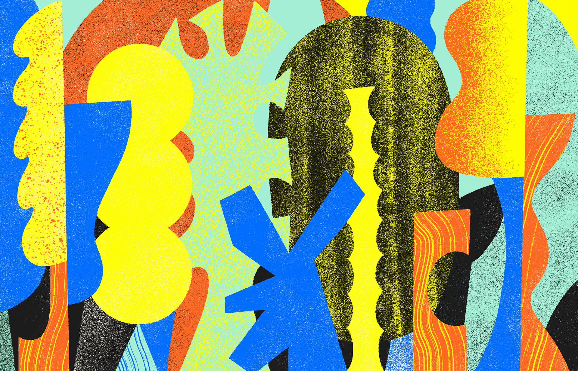 Illustration for a Children's book: Playful Forest