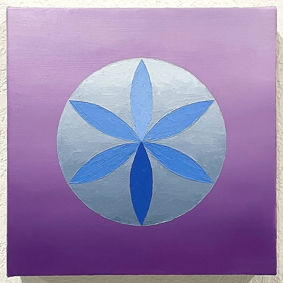 Flower of Life (2), 2022, 10 x 10 inches, oil on canvas