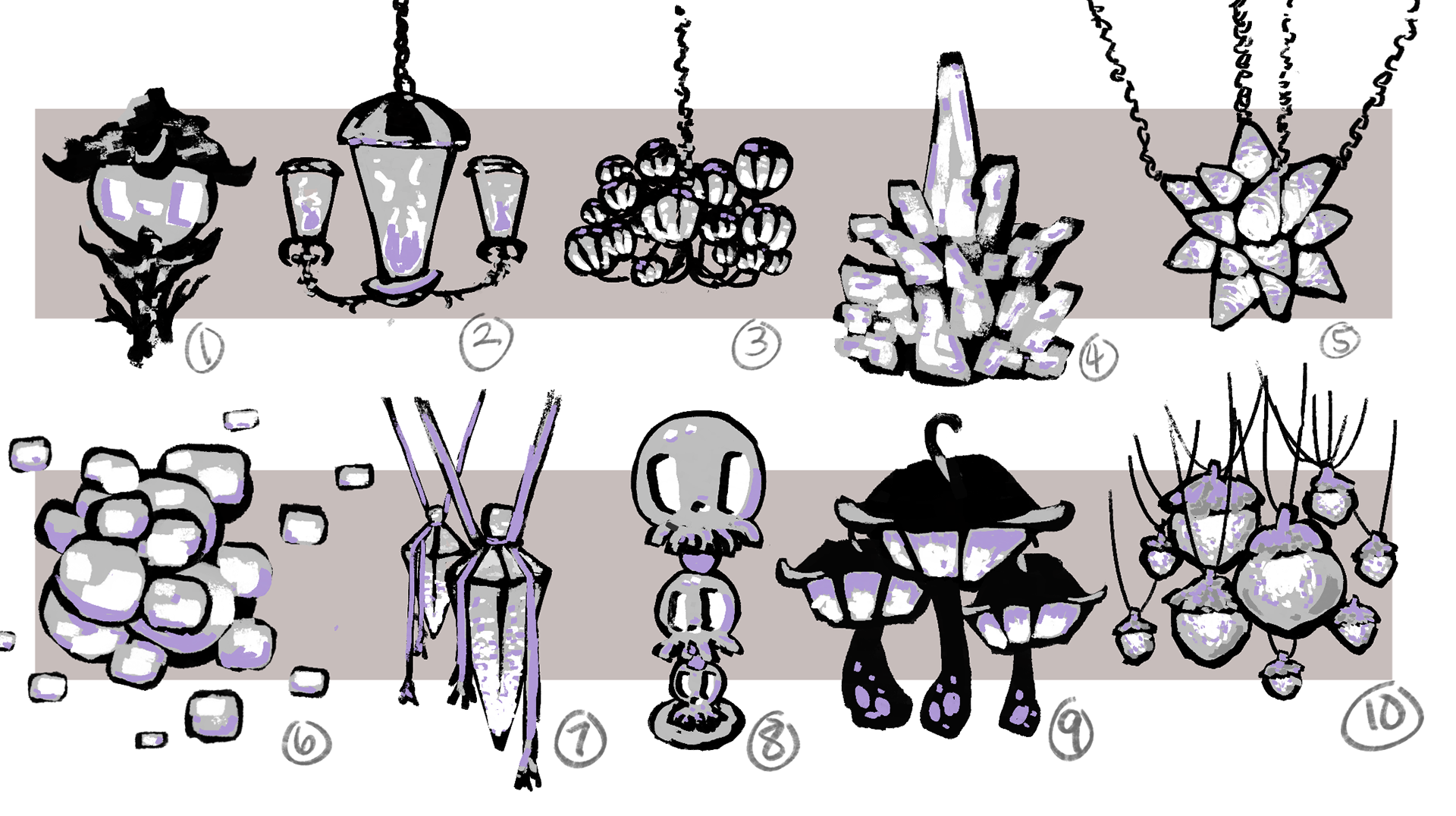 Lighting prop designs