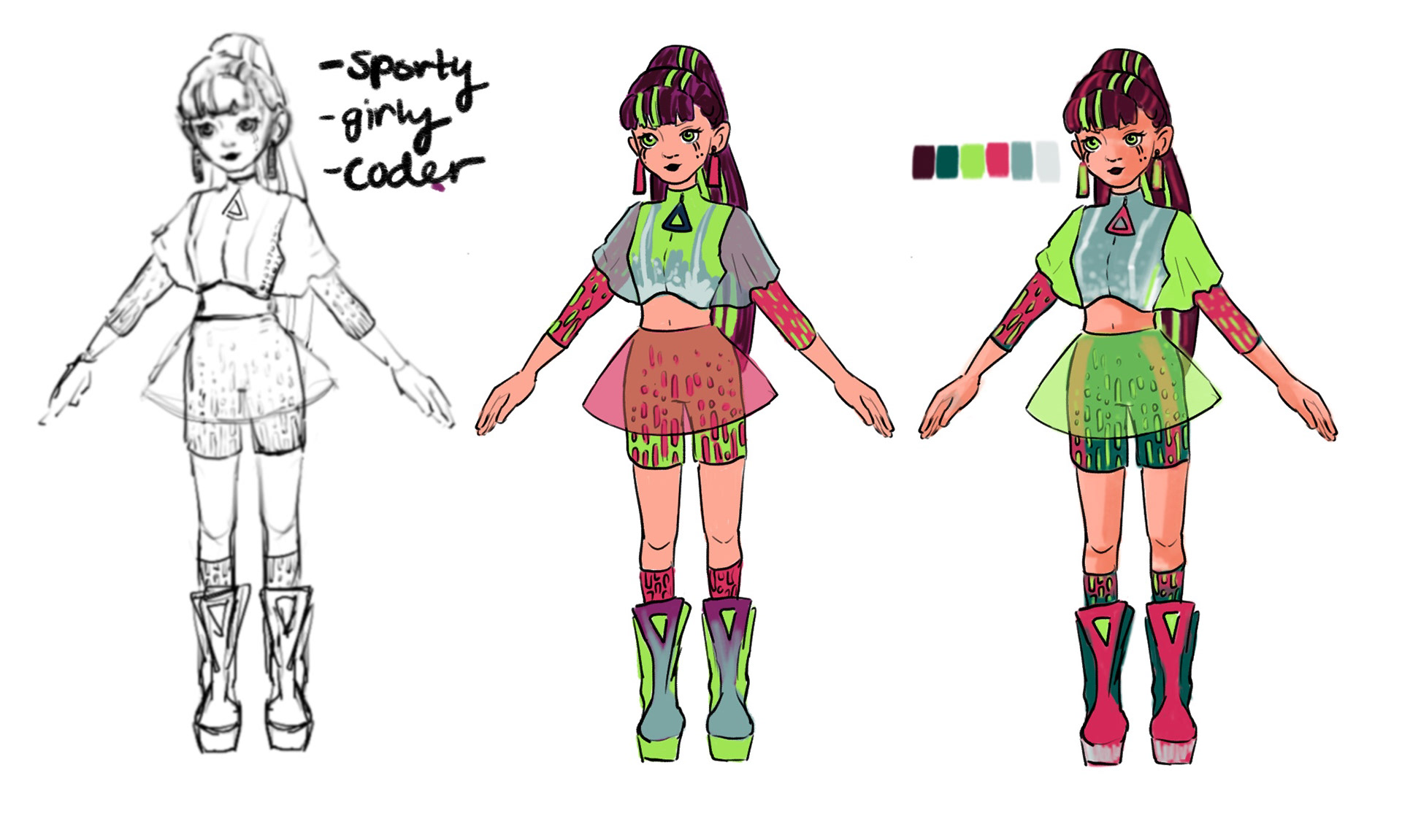 Design sheet for Piper Castillo
