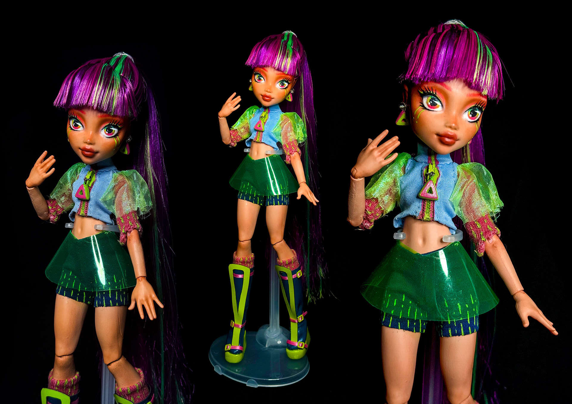 Doll Prototype for Piper Castillo (hand painted, sewn, hair rooted etc.)