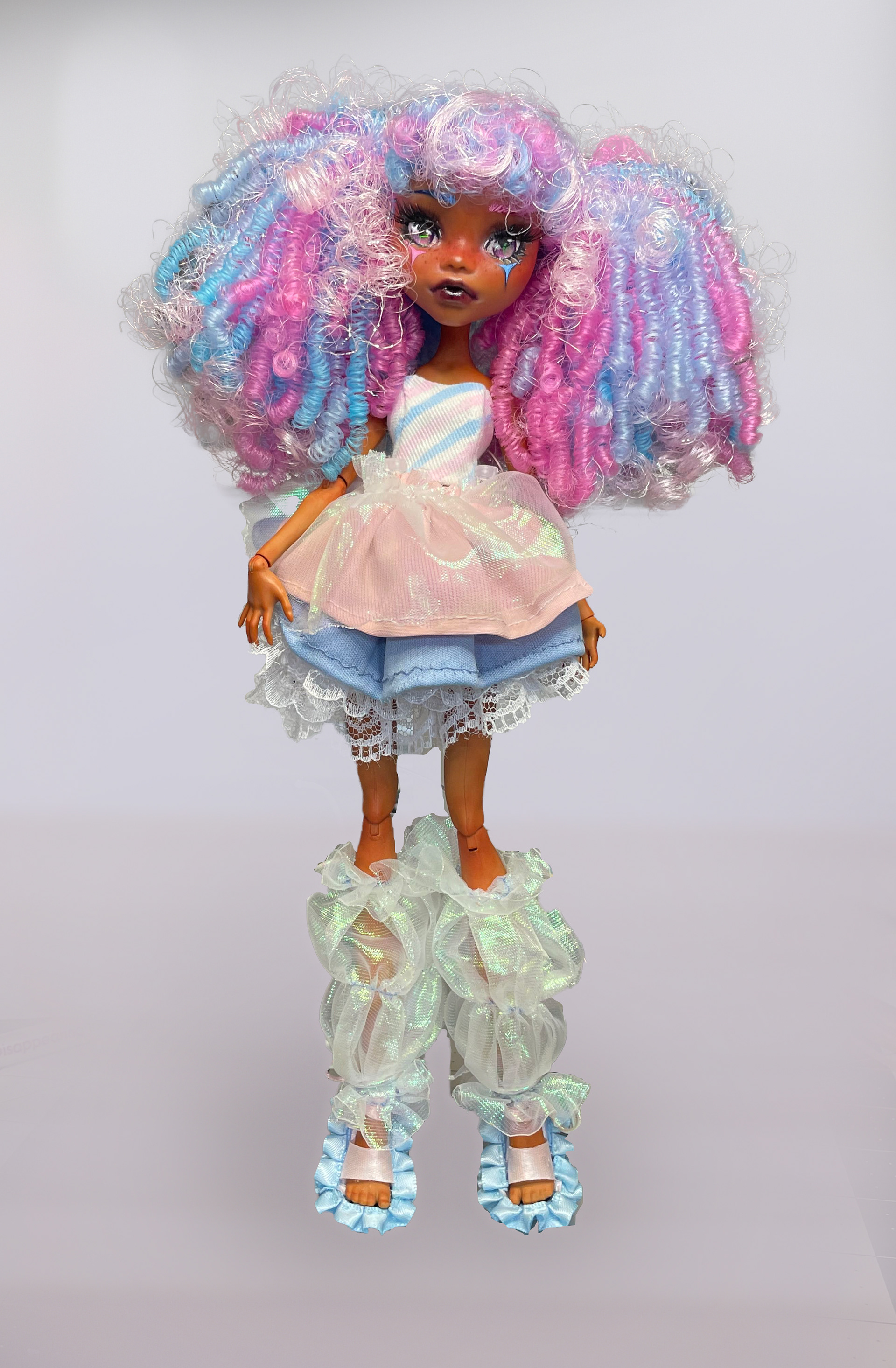 Lola Lee Doll, hand painted, clothes sewn, and hair rooted by me