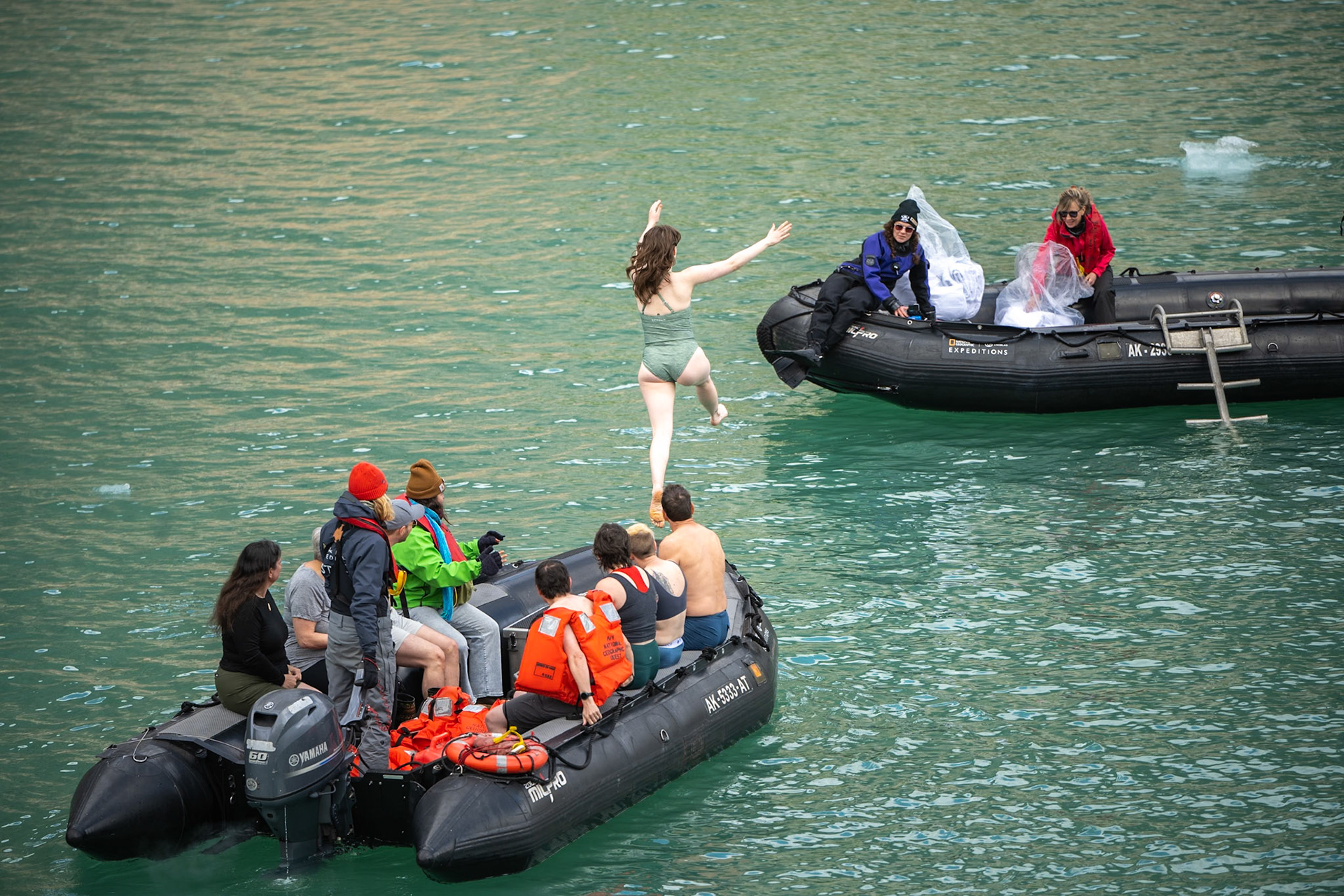 Taking the "Polar Plunge" into 38 deg. water