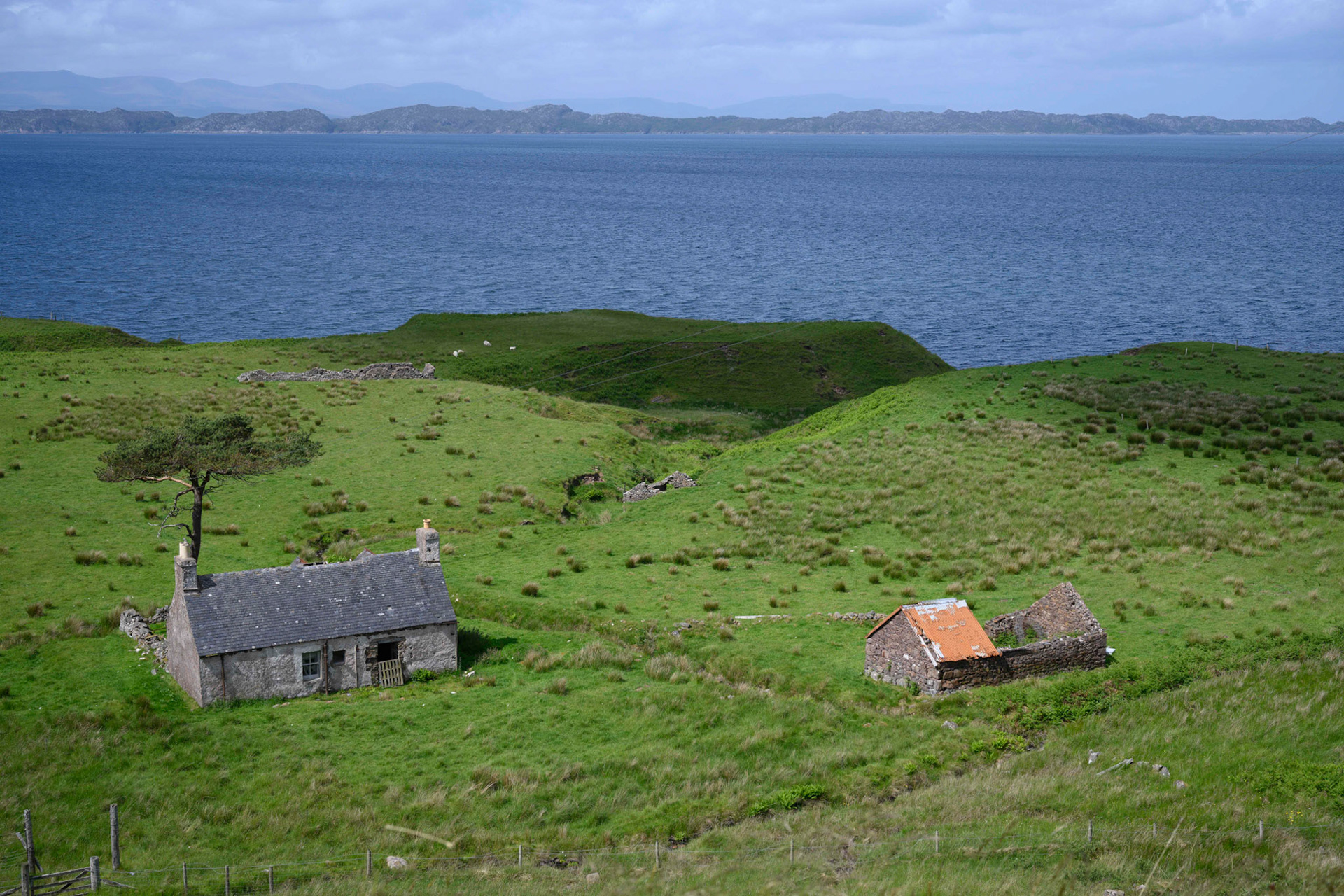 A "croft" - a small piece of privately owned land